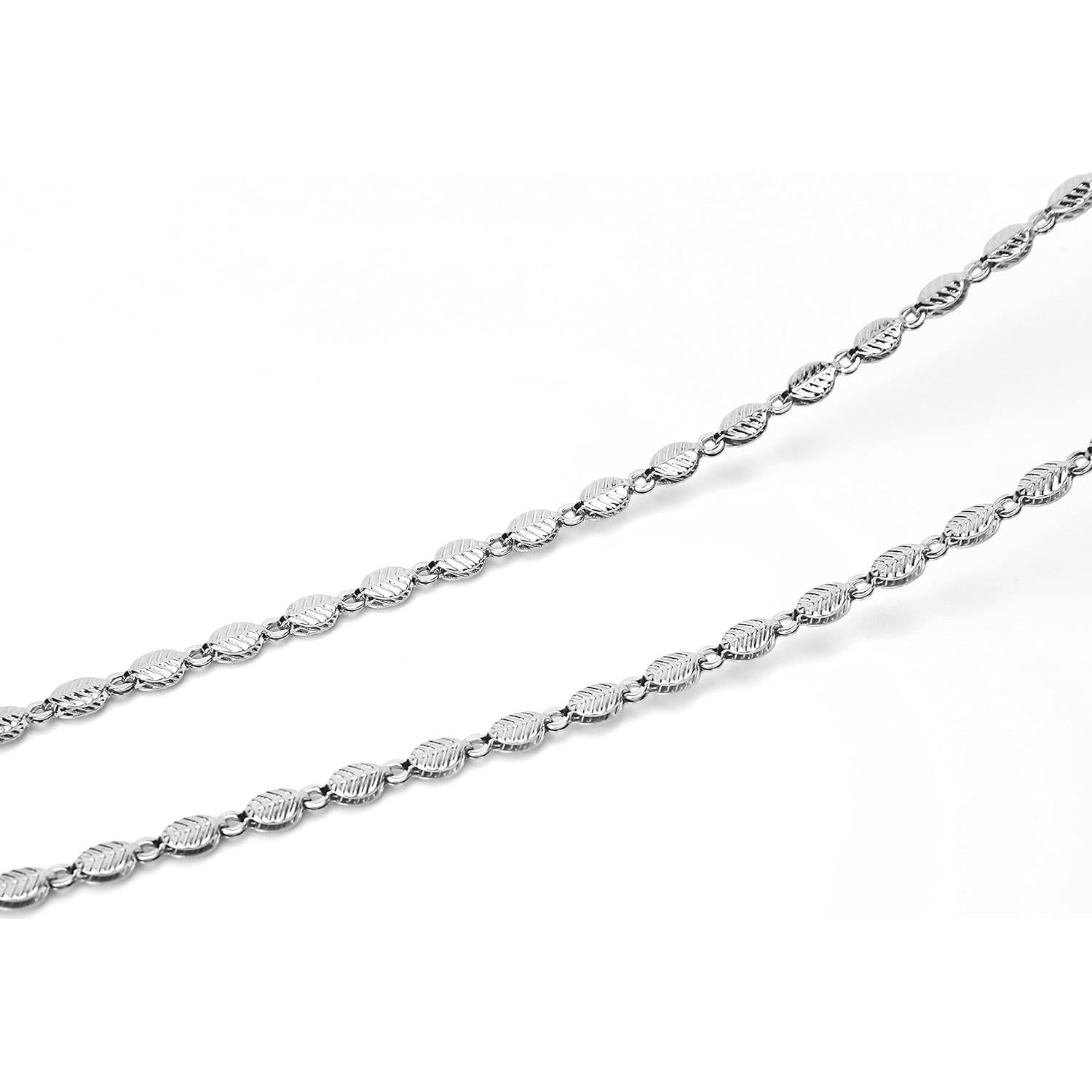 Cadena de Gafas Acero Inoxidable EY-23-12 con Perlas Cristal