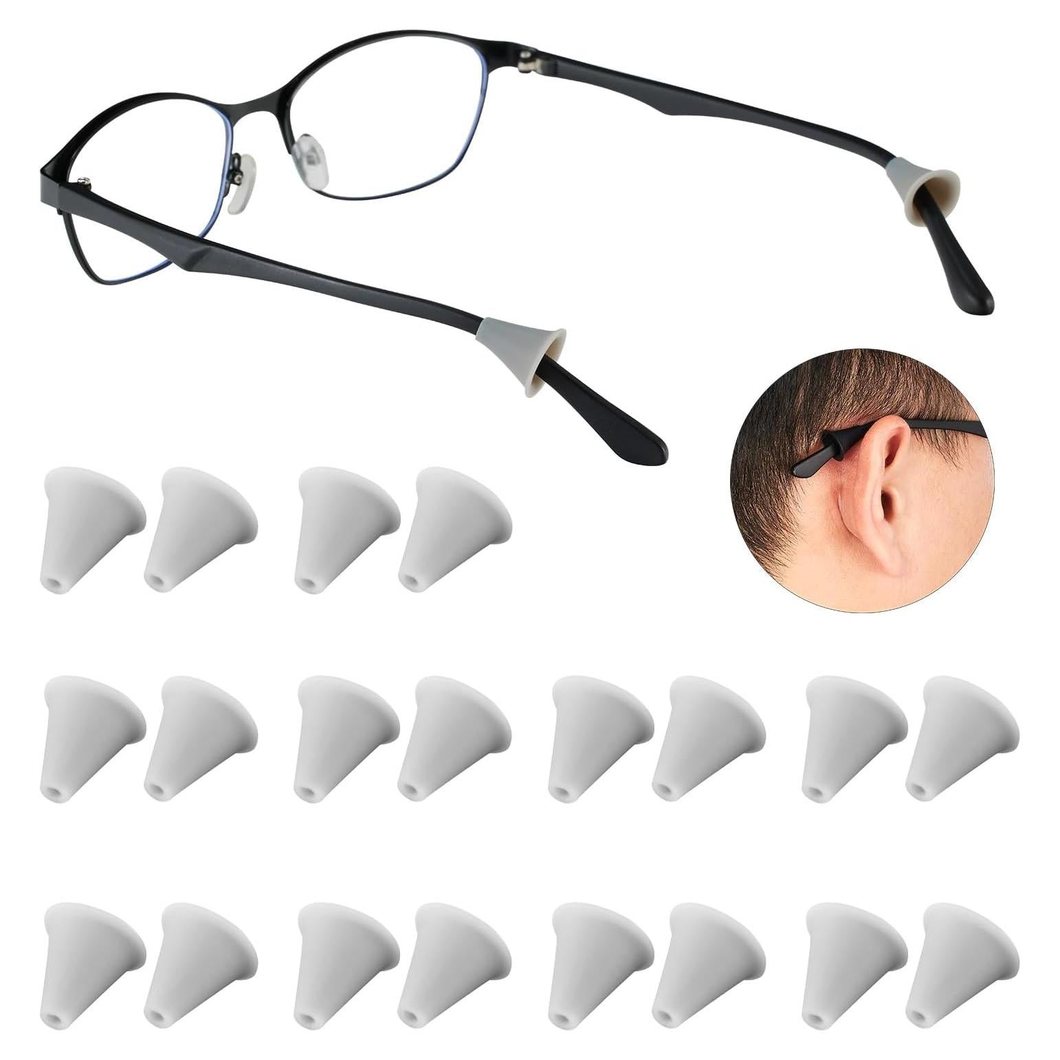 Ganchos para Gafas Antideslizantes Omnful 10 Pares Gris