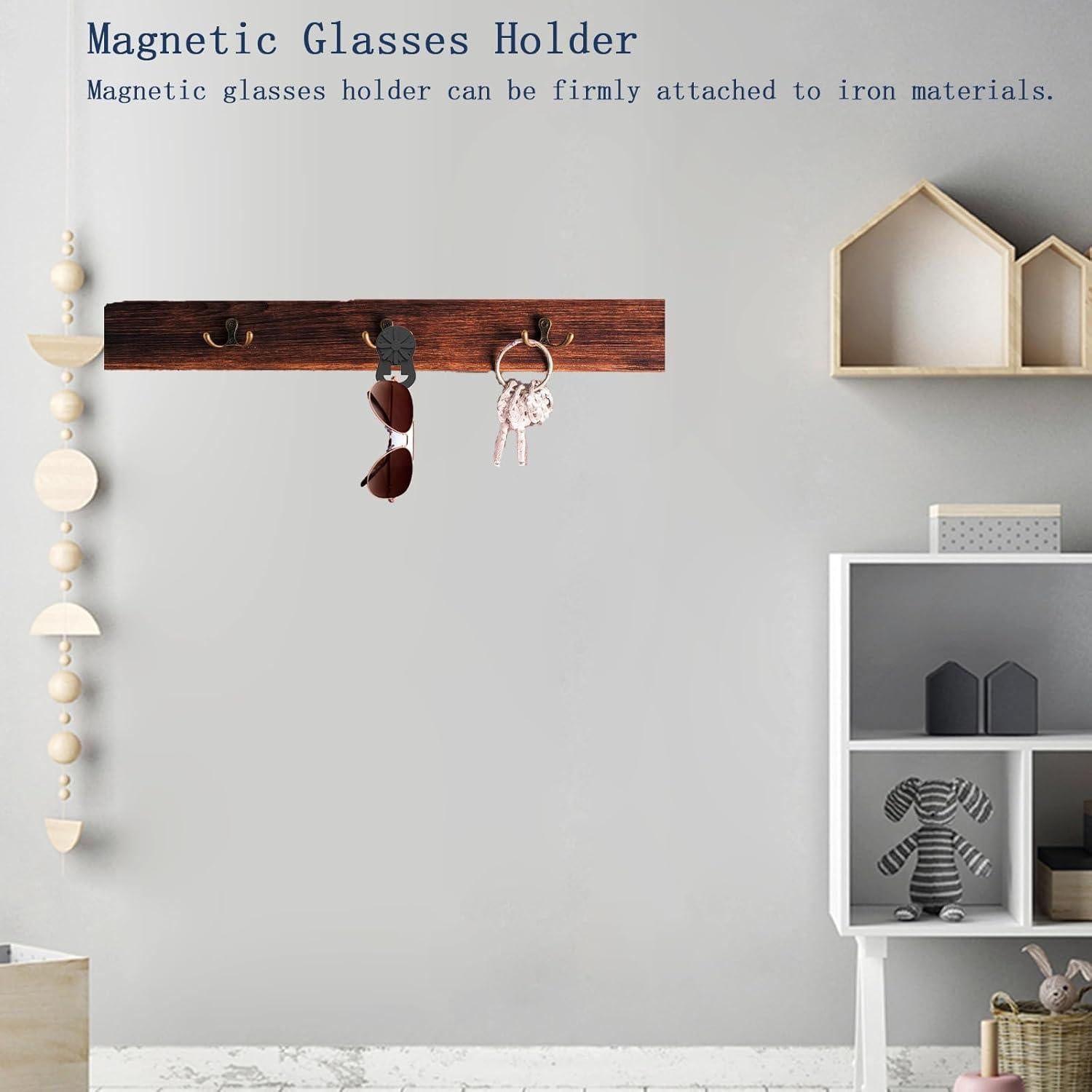 Soporte Magnético para Gafas de Silicona - 2 Clips Estilo Margarita