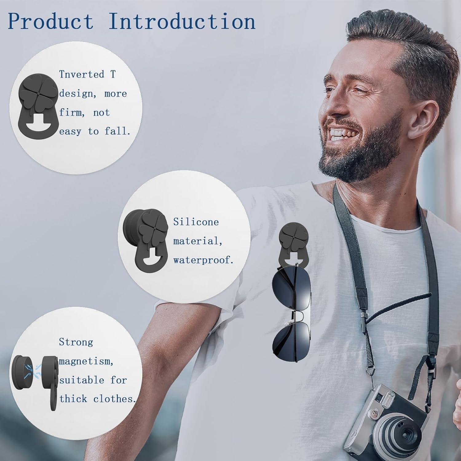 Soporte Magnético para Gafas de Silicona - Trébol 4 Hojas