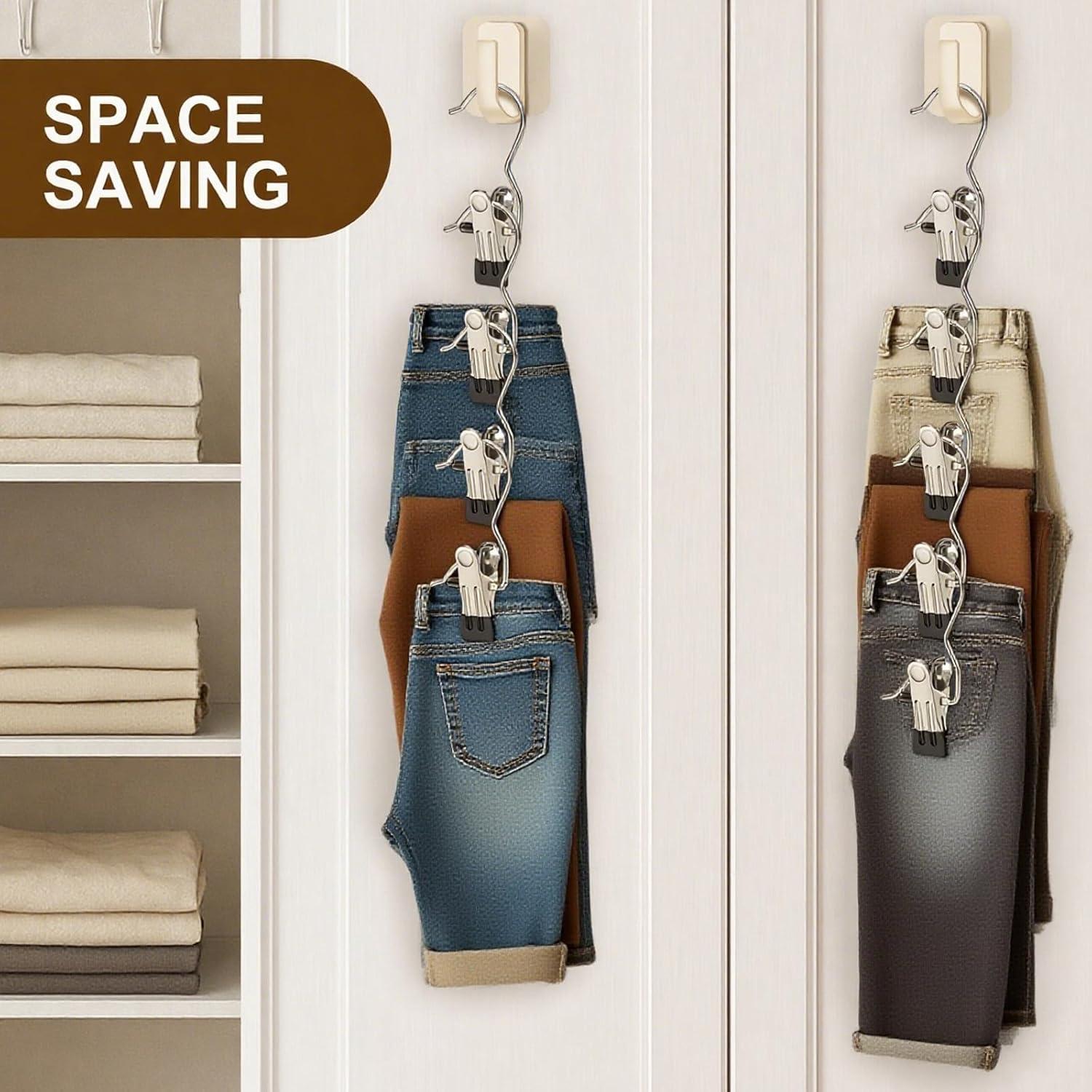 Clips para Colgar Ropa Myfolrena 18 Piezas Metal Negro