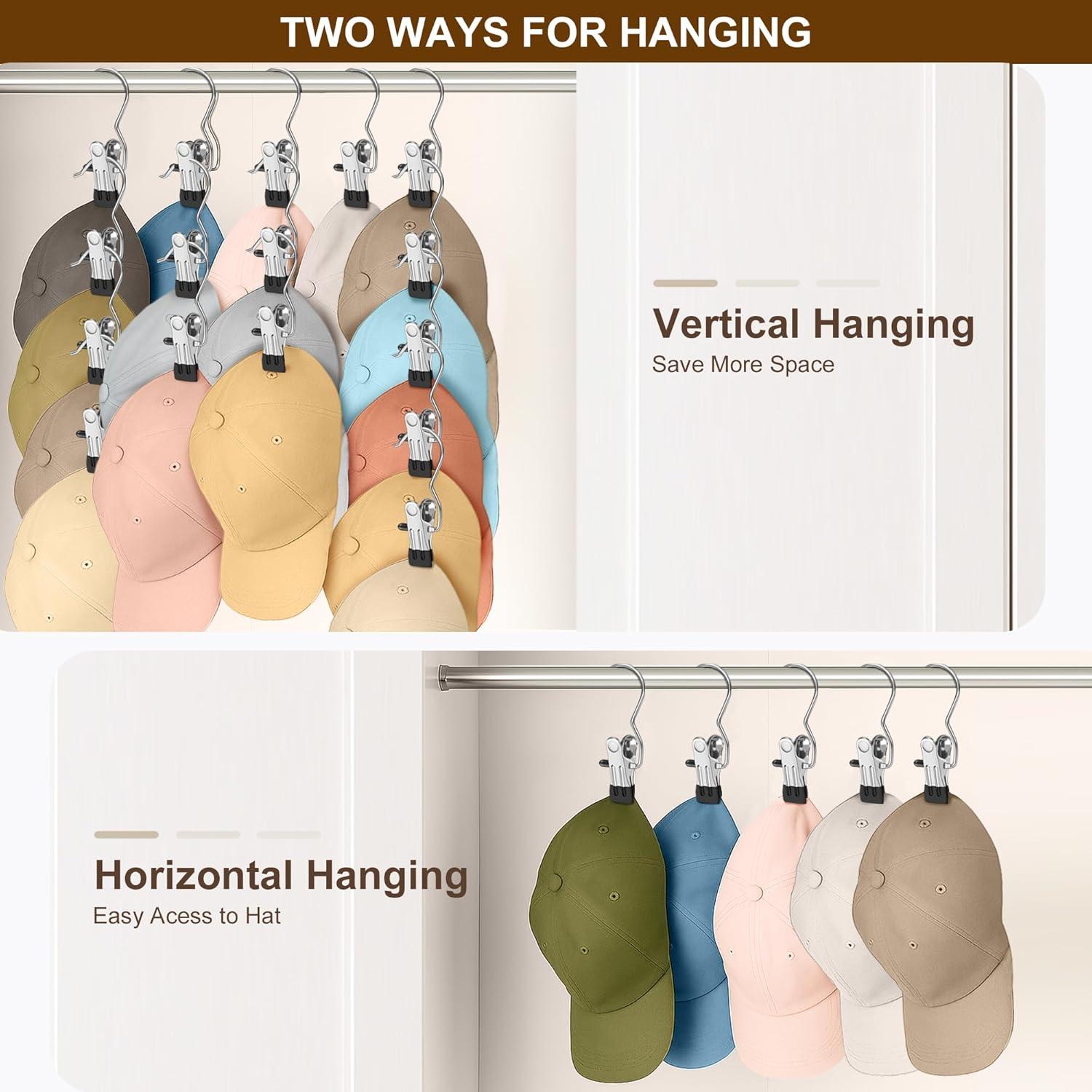 Clips para Colgar Ropa Myfolrena 18 Piezas Metal Negro