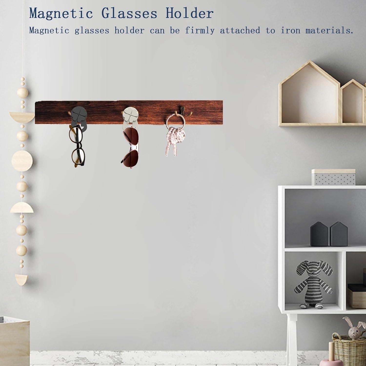 Soporte Magnético para Gafas de Silicona - Trébol 4 Hojas