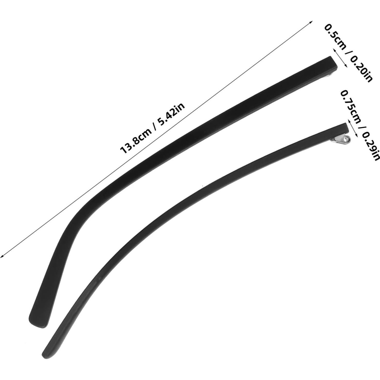 Patas de Gafas Reemplazo Ipetboom TR90 Negro 13.8x0.9cm