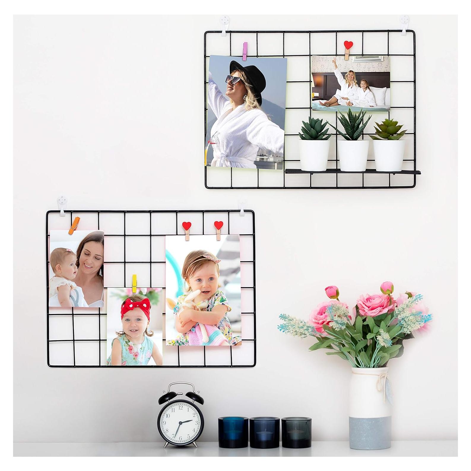 Paquete de 2 Paneles de Rejilla de Alambre Odoxia 40x30 cm