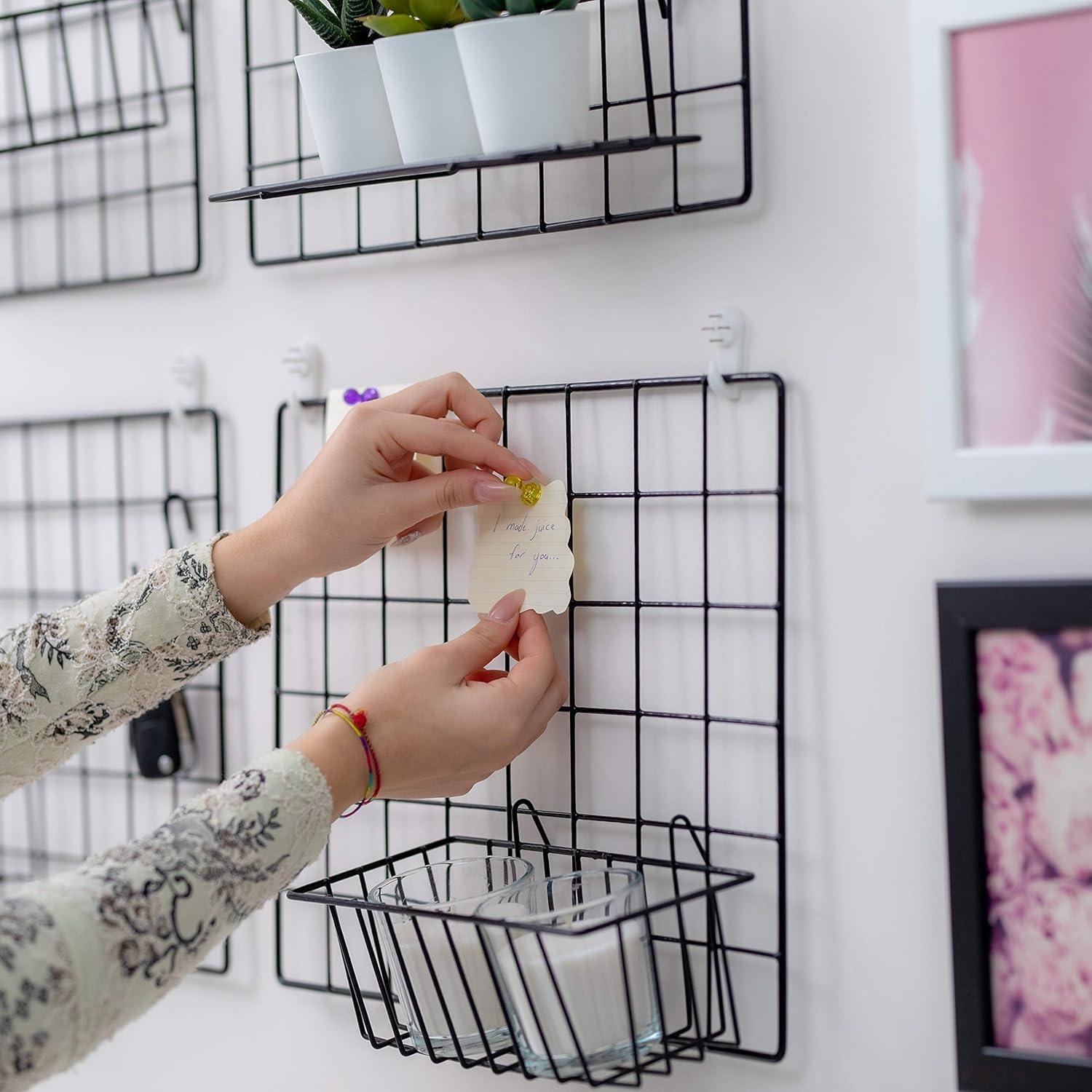 Paquete de 2 Paneles de Rejilla de Alambre Odoxia 40x30 cm