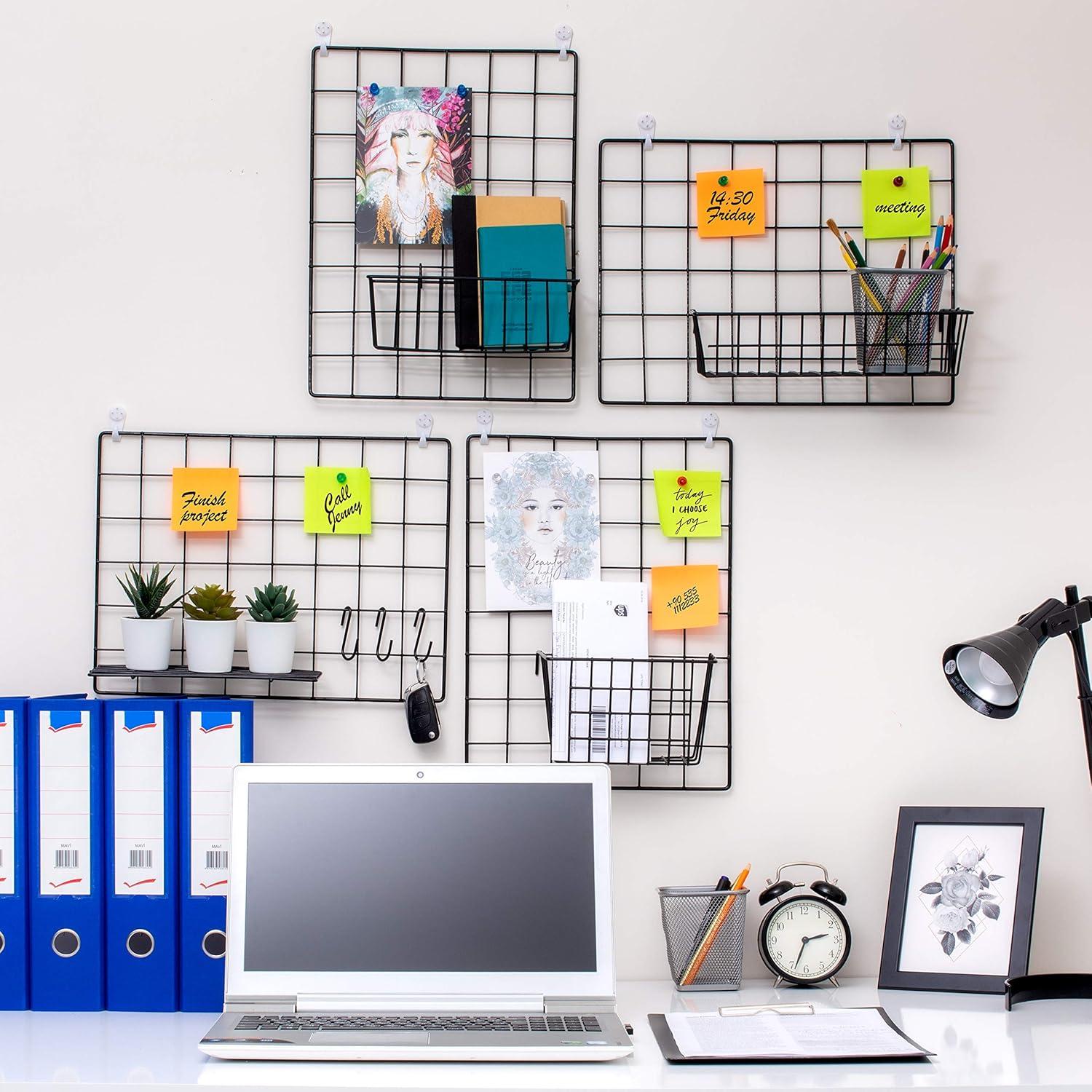 Paquete de 2 Paneles de Rejilla de Alambre Odoxia 40x30 cm