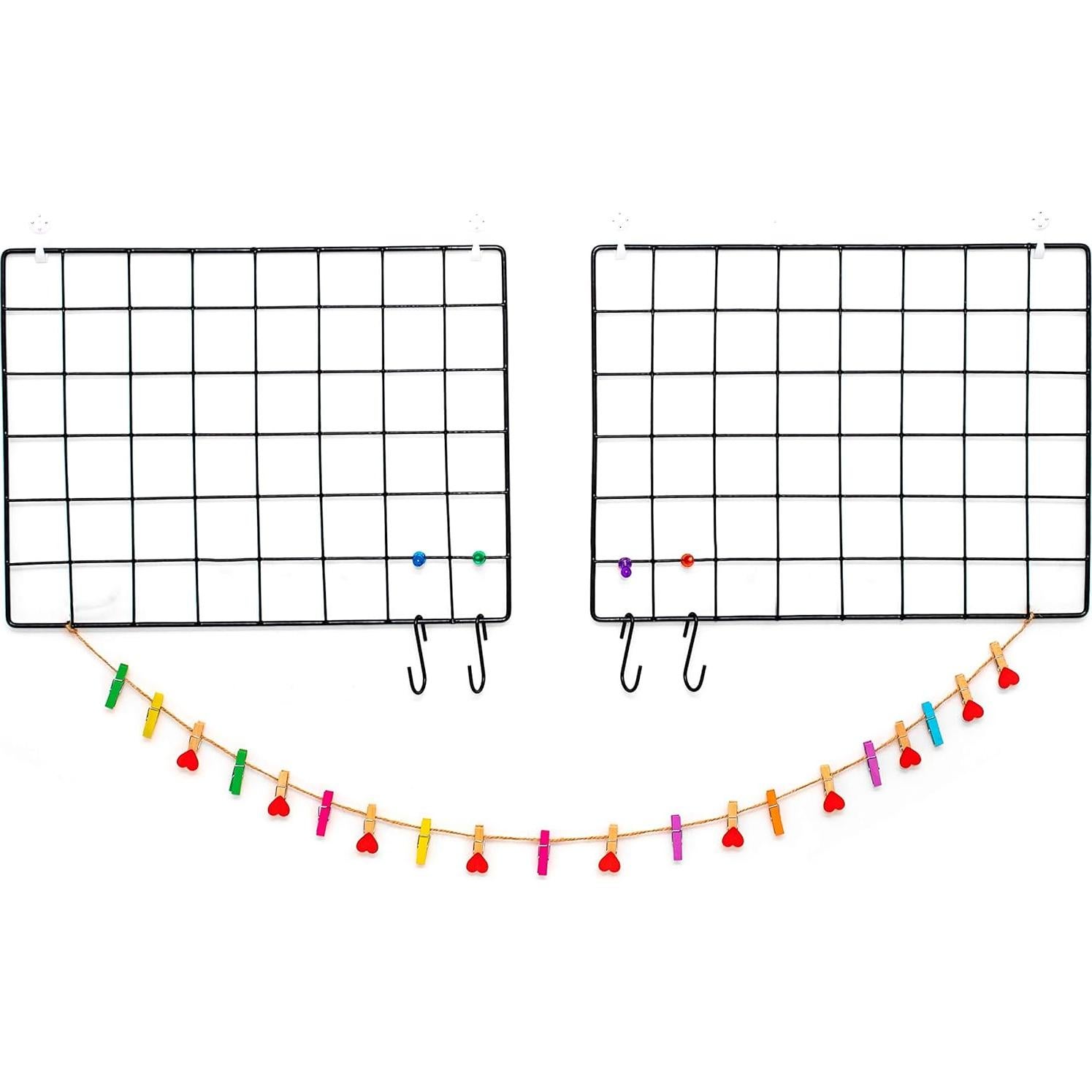 Paquete de 2 Paneles de Rejilla de Alambre Odoxia 40x30 cm