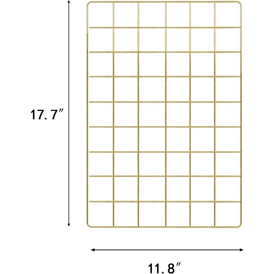 Panel de Rejilla FRIADE Dorado 44.5x30 cm para Fotos y Organización