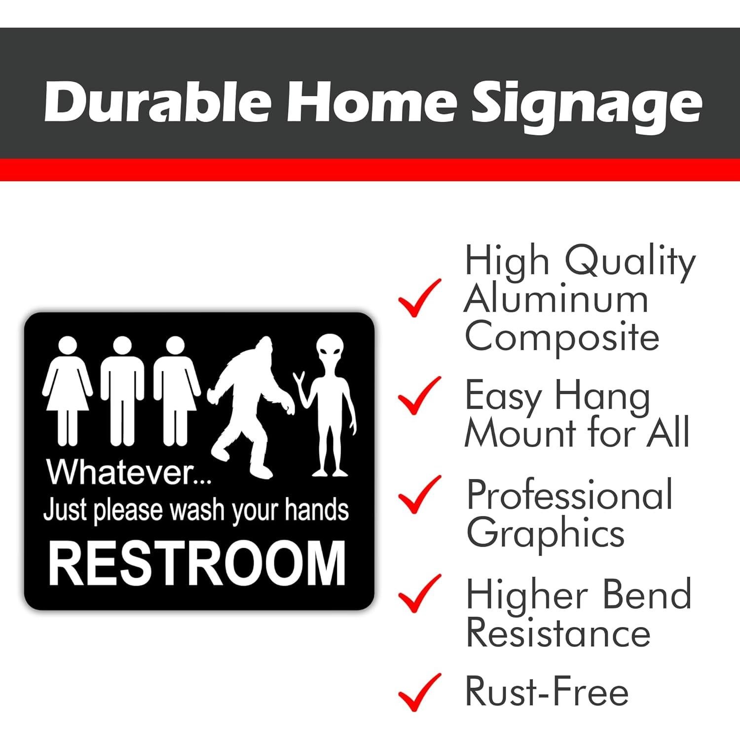 Señal de Baño Inclusiva Work House Signs 21.6x25.4cm