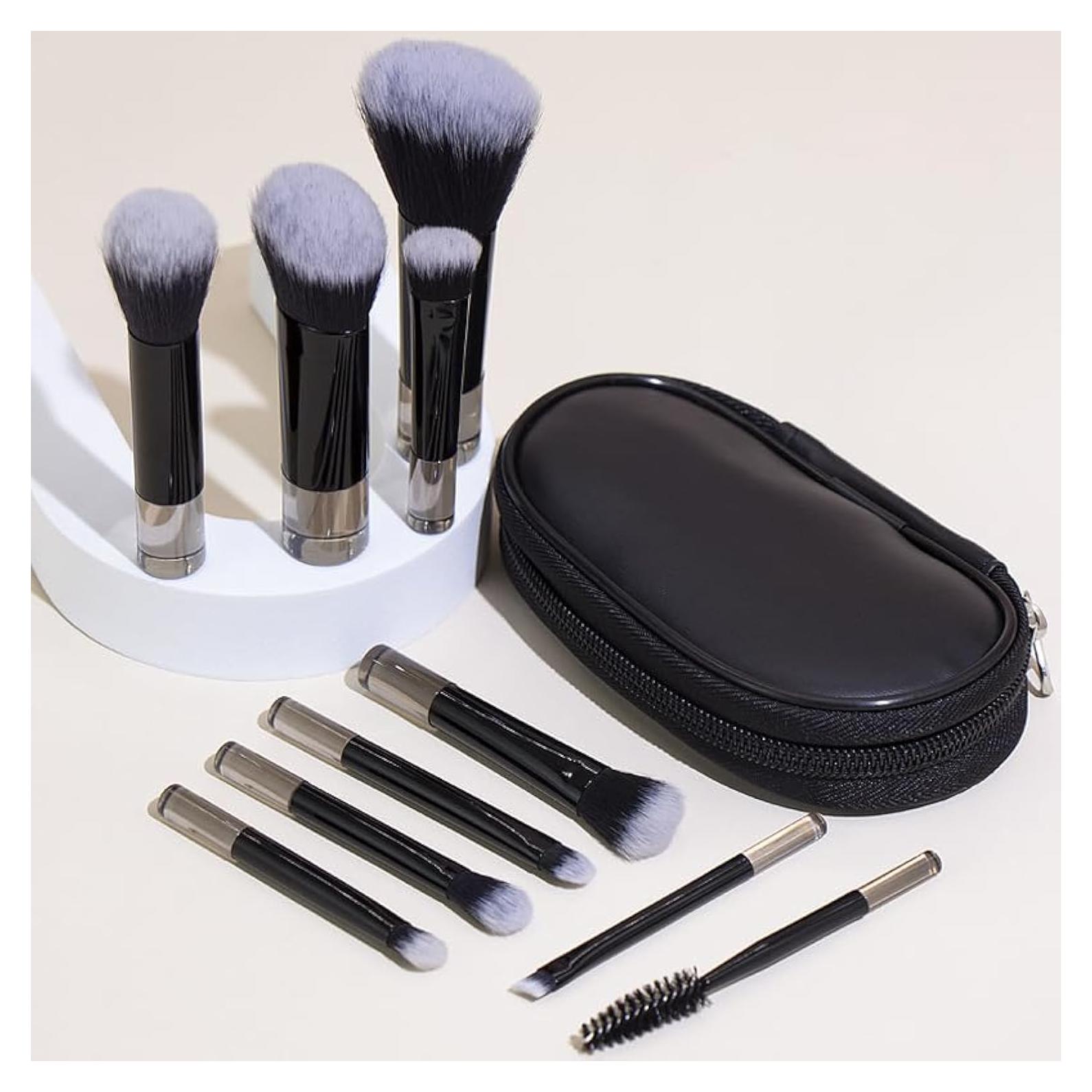 Juego de Brochas de Maquillaje Portátil COSHINE 10 Piezas
