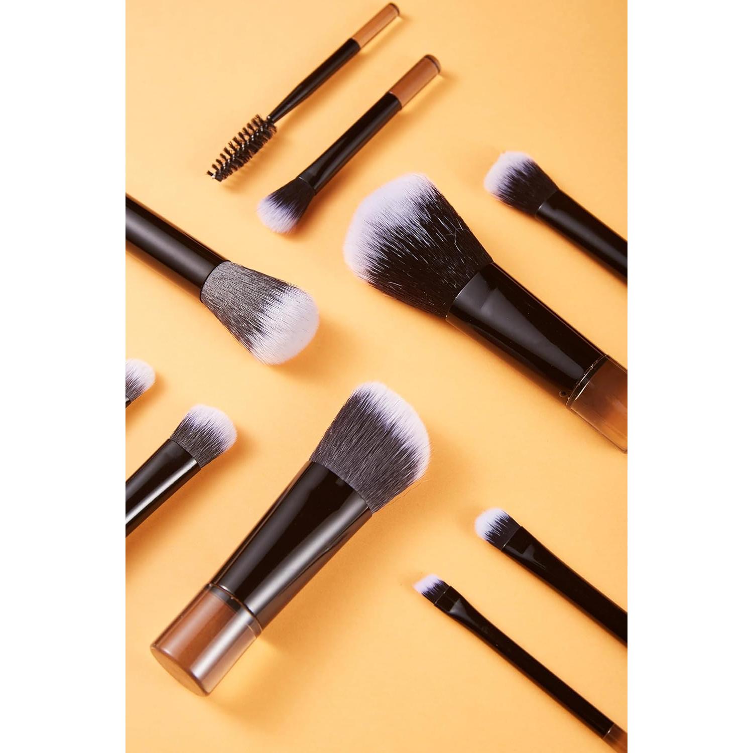 Juego de Brochas de Maquillaje Portátil COSHINE 10 Piezas