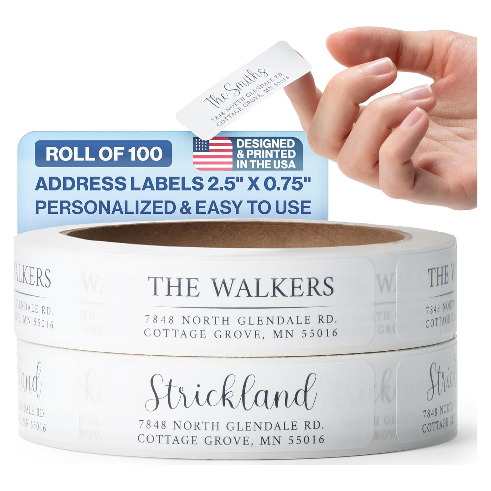 Etiquetas de Dirección Autoadhesivas Evrest Press - 100 Unidades