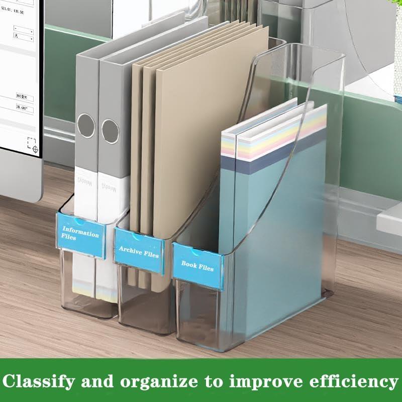 Paquete de 2 Soportes Verticales Acrílico Transparente QXBXYHM