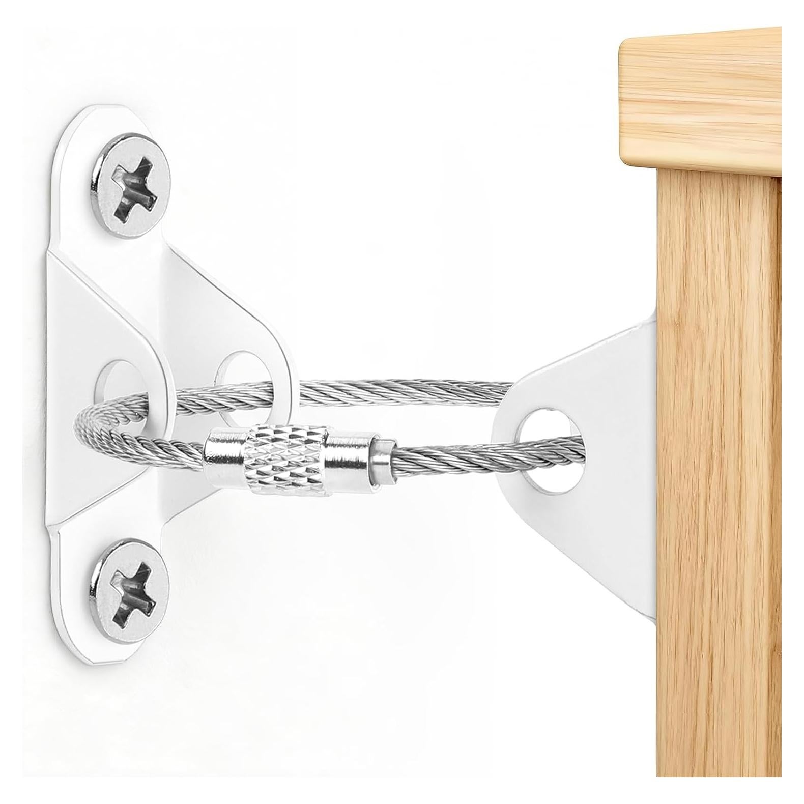 Anclajes de Muebles de Seguridad Infantil - 6 Piezas Acero Inoxidable