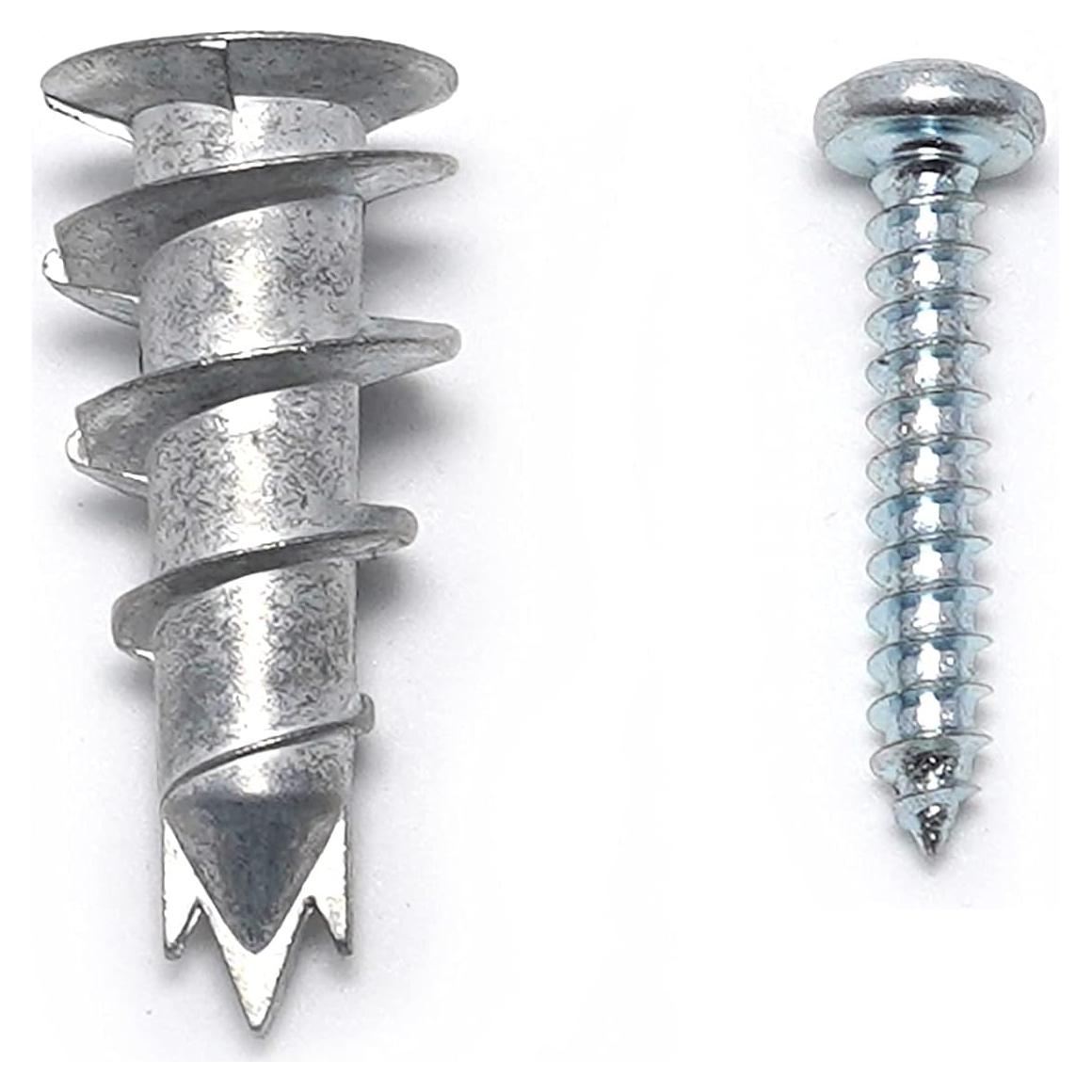 Kit de Anclajes de Pared de Zinc Autoperforantes CONFAST 200 Pzas