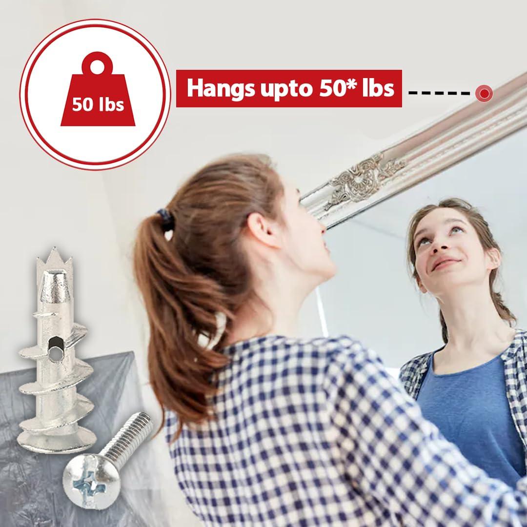 120 Anclajes de Yeso Autoperforantes CrimsonMark 31.75mm