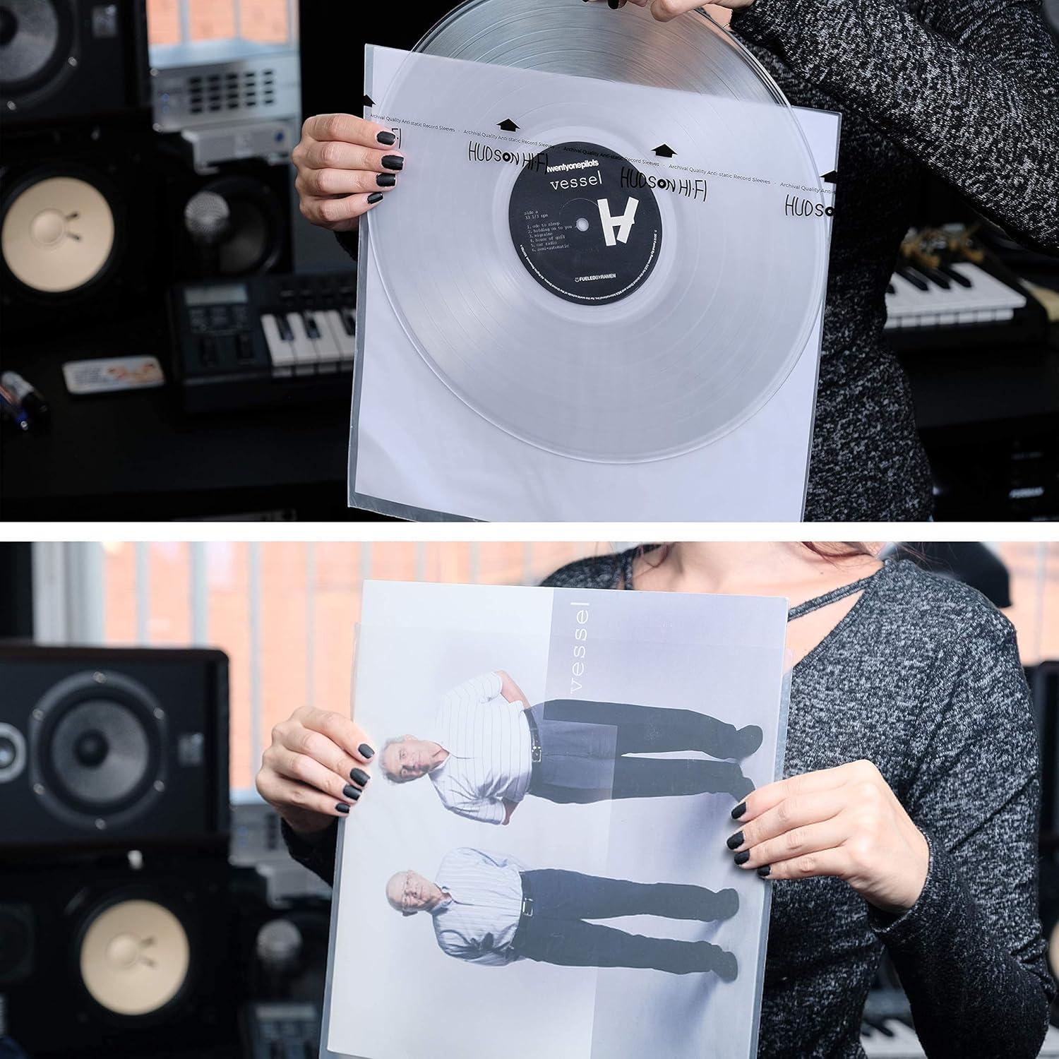 Fundas para Discos de Vinilo Hudson Hi-Fi 200 Piezas