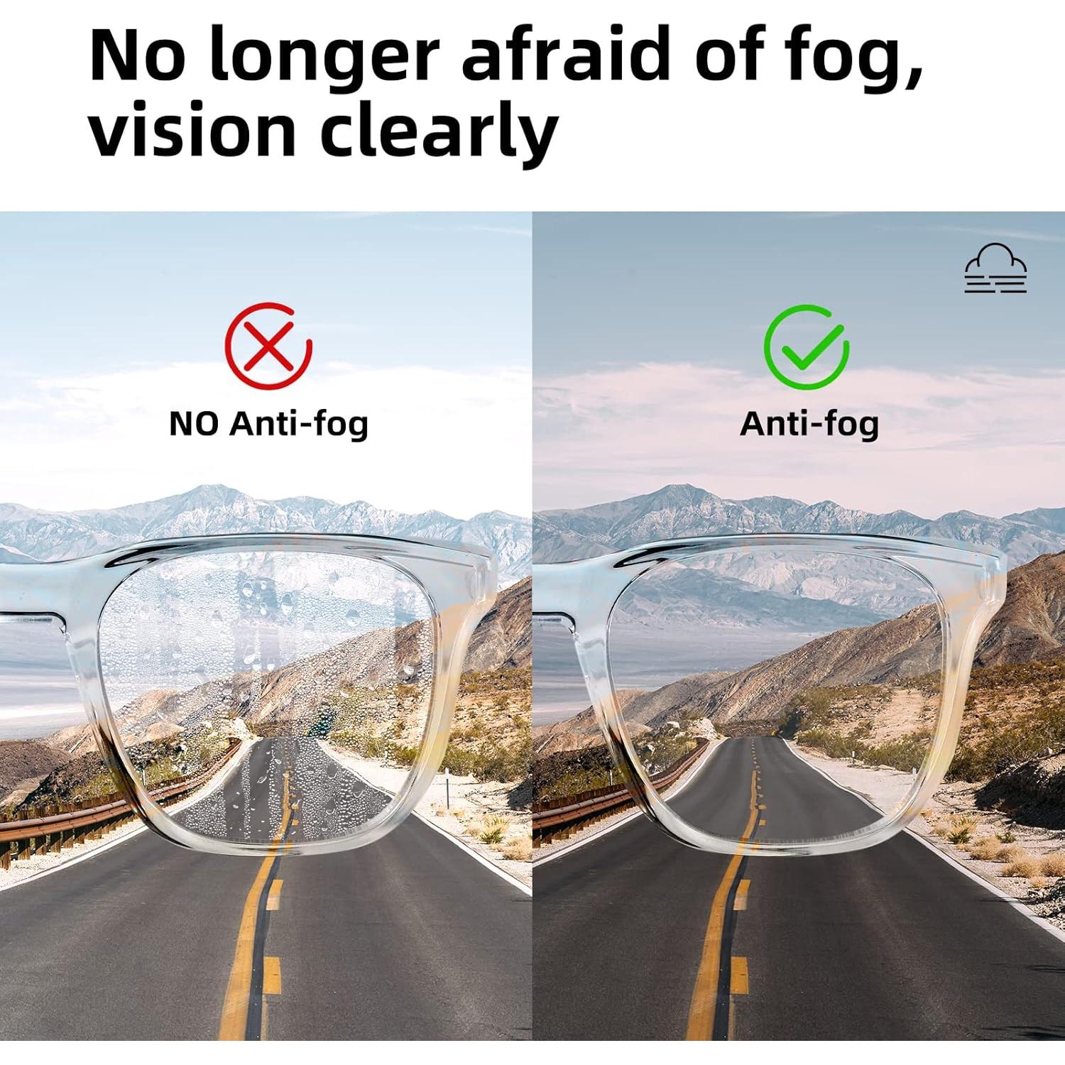 Gafas de Seguridad JING LEI Antivaho UV400 para Adultos