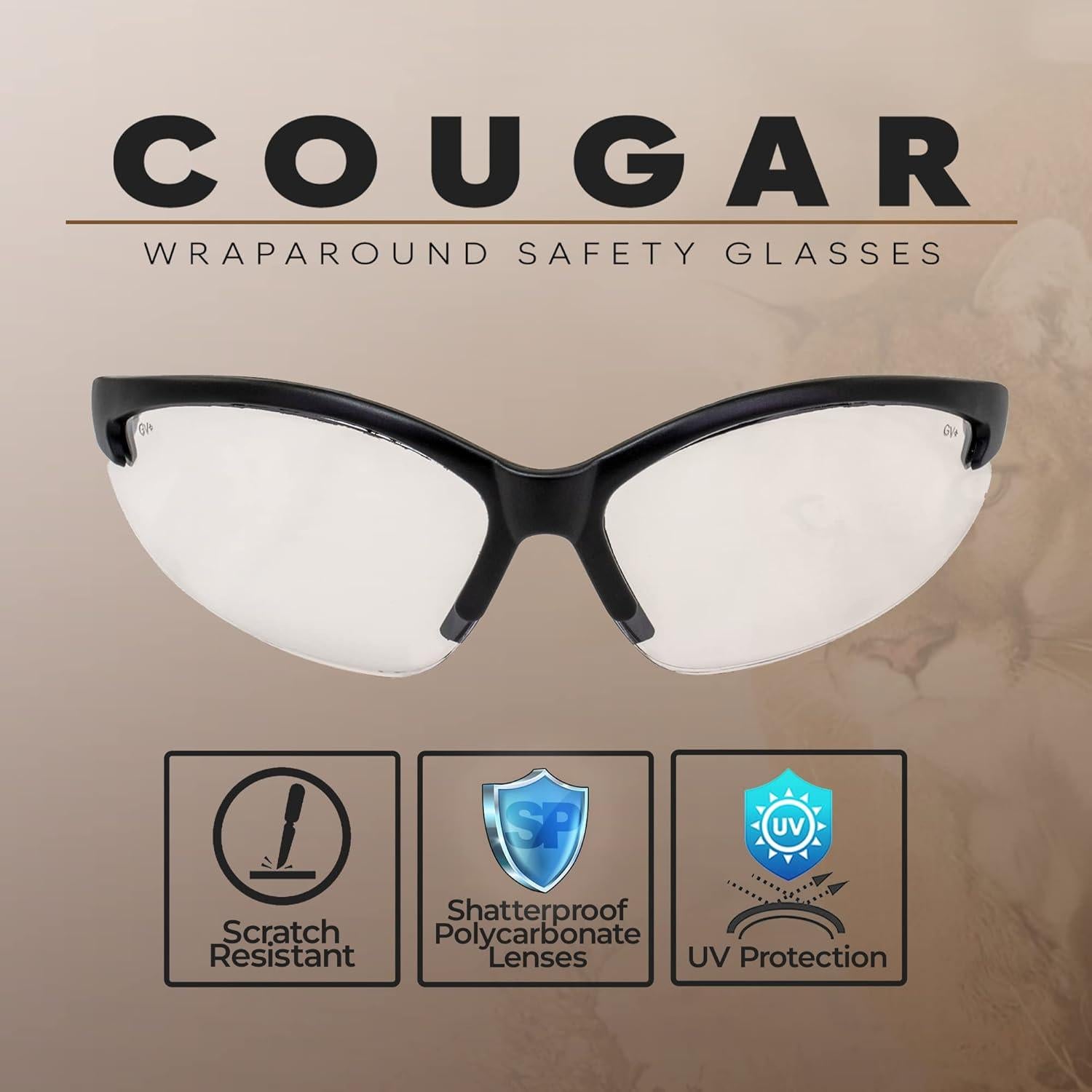 Gafas de Seguridad Global Vision COMPETITORBKCL Lentes Claras