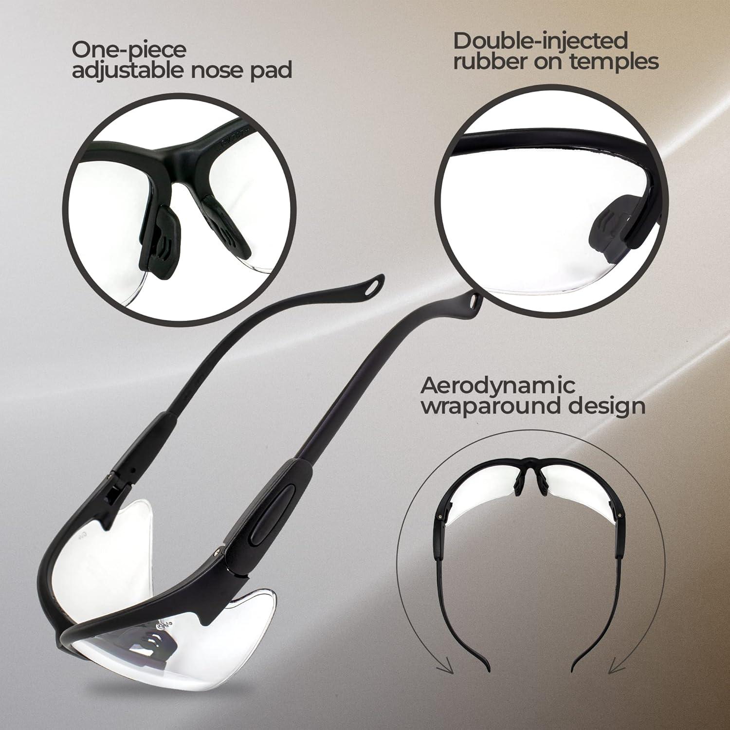 Gafas de Seguridad Global Vision COMPETITORBKCL Lentes Claras