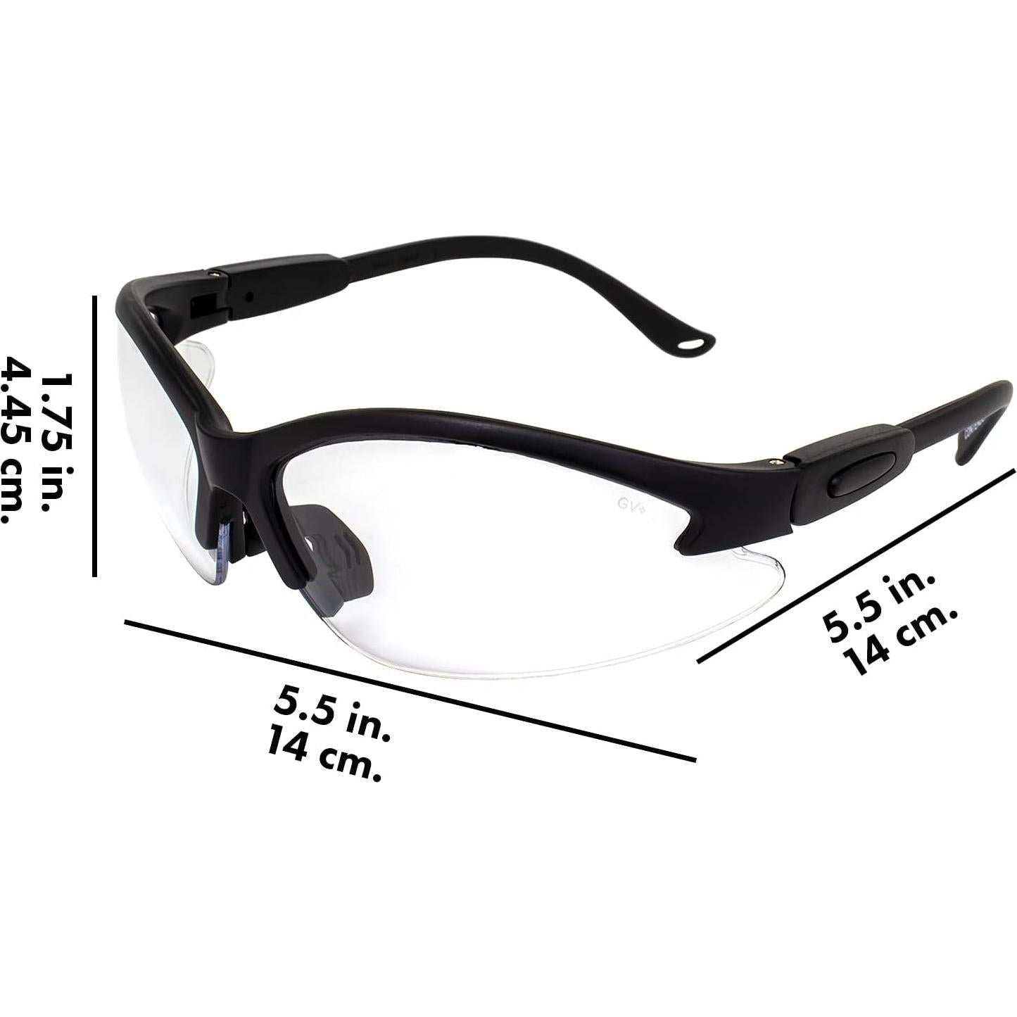 Gafas de Seguridad Global Vision COMPETITORBKCL Lentes Claras