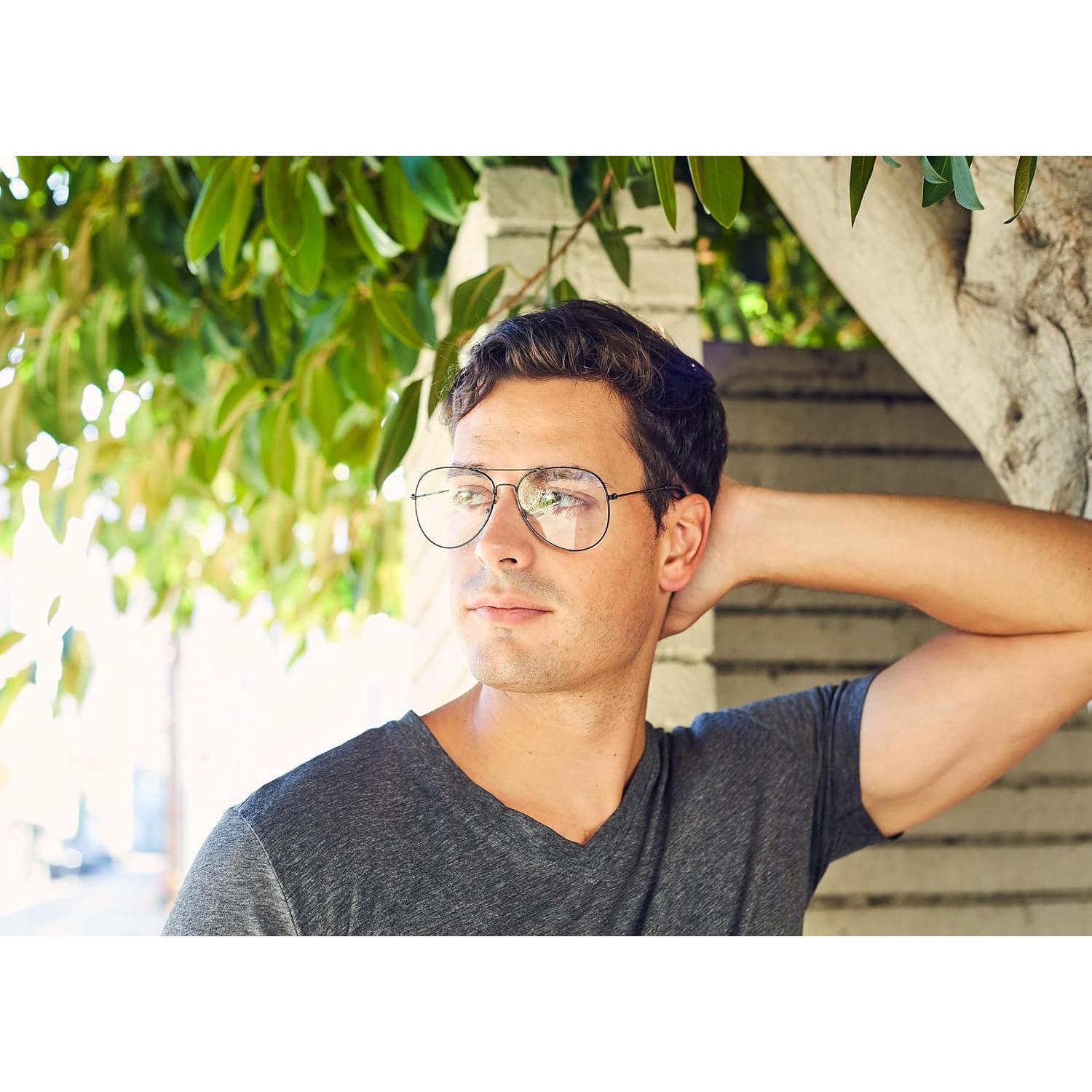 Gafas de sol aviador para hombres y mujeres marco metalico