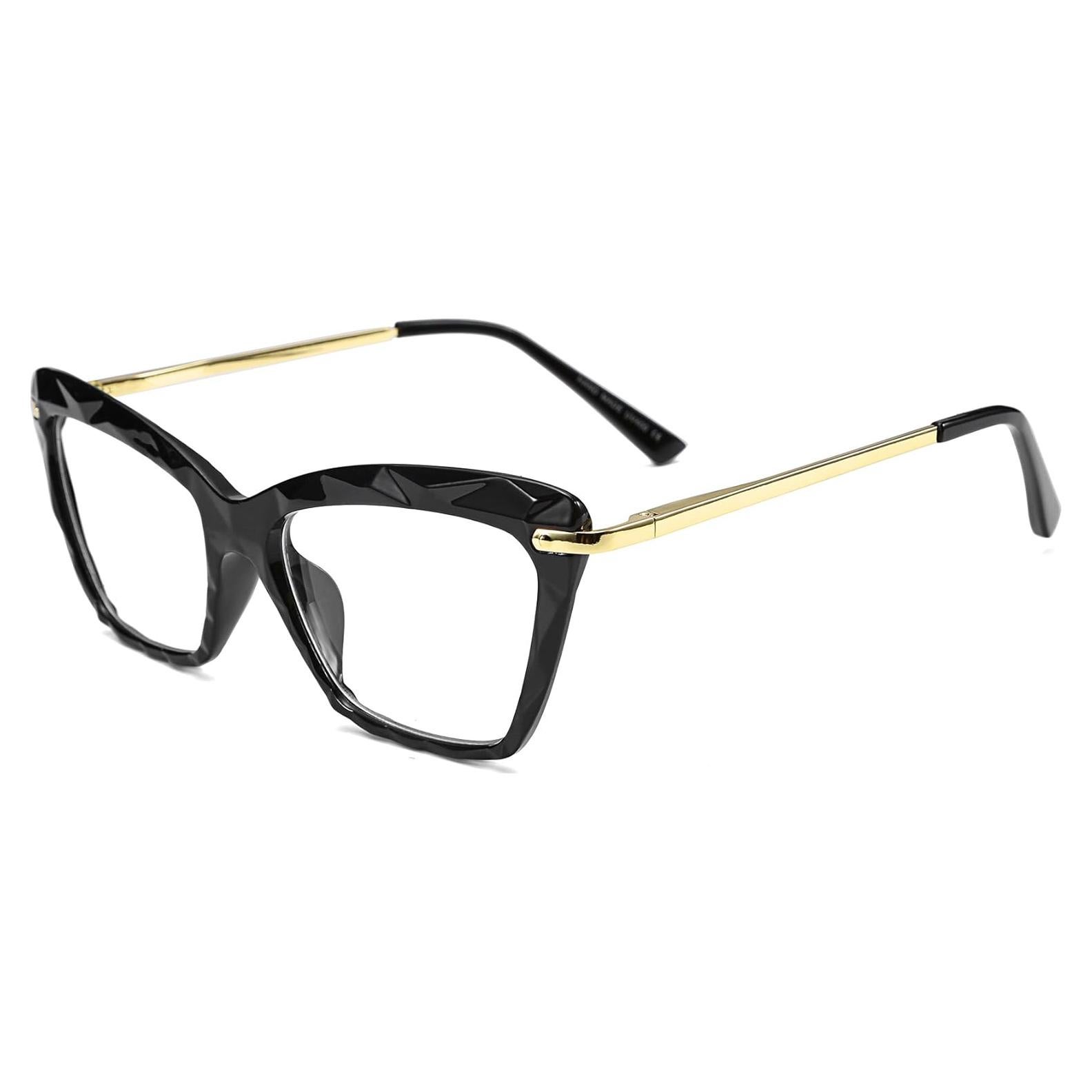 Gafas de Ojo de Gato FEISEDY Lentes Transparentes para Mujeres