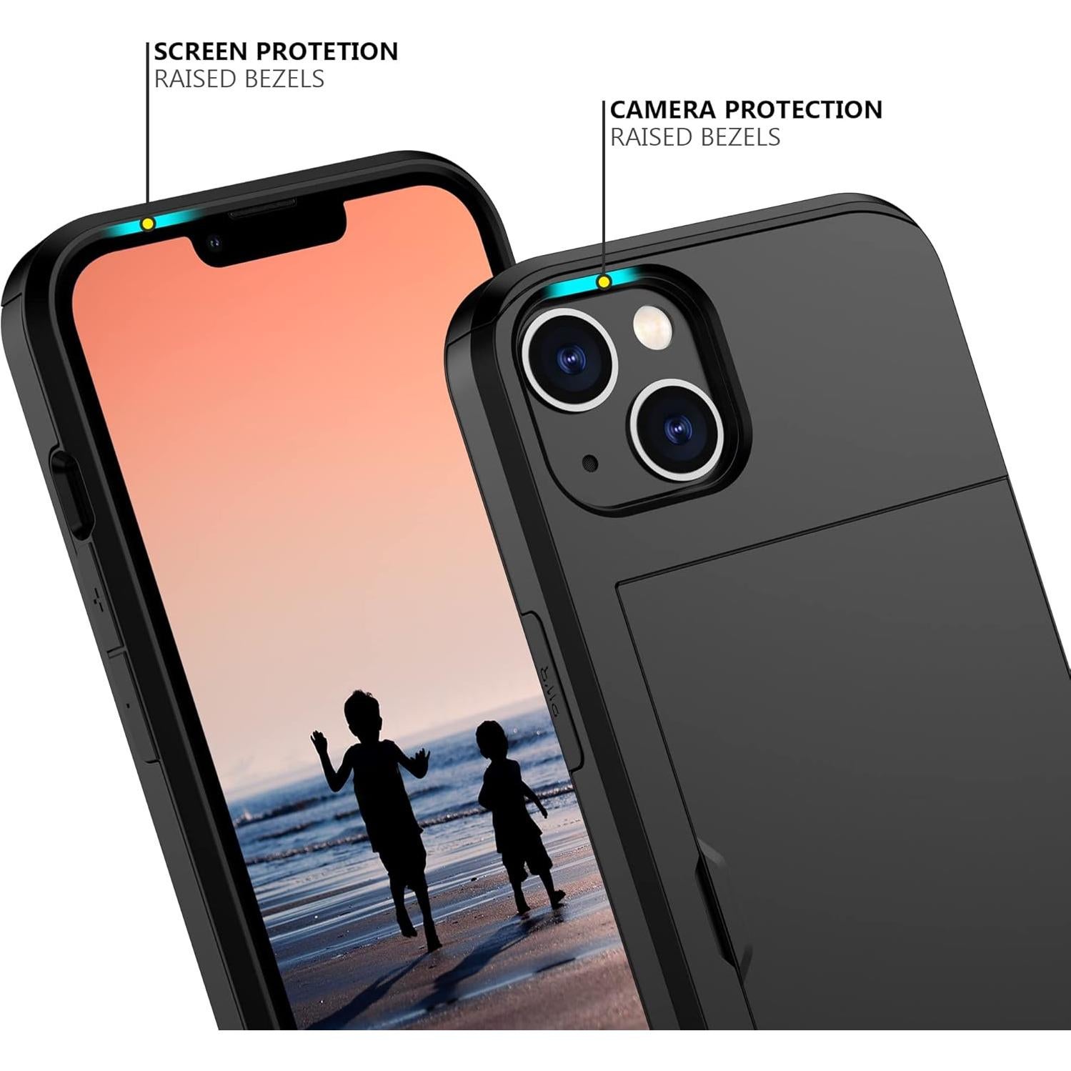 Funda Nvollnoe para iPhone 14 con Soporte para Tarjetas