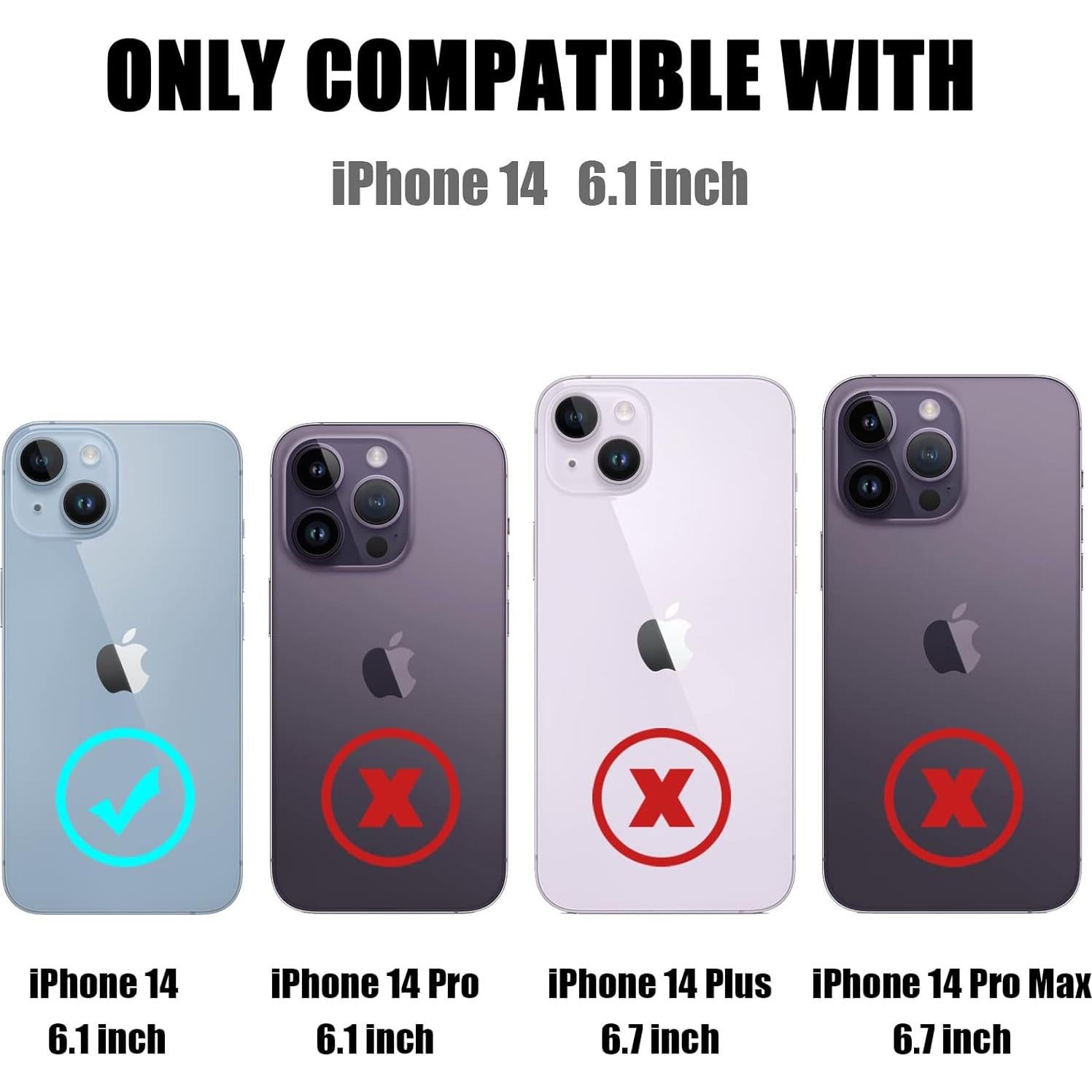 Funda Nvollnoe para iPhone 14 con Soporte para Tarjetas