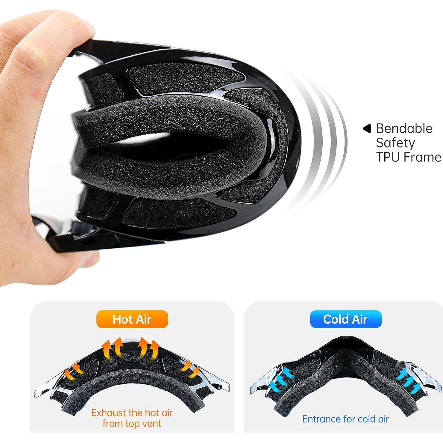 Gafas de Motocross con Cubierta para Nariz - MX ATV Adultos