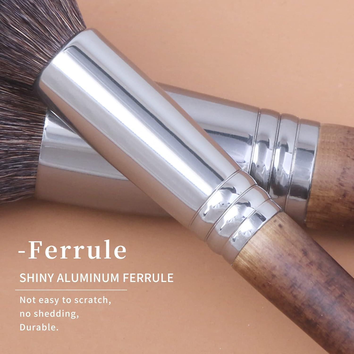 Juego de Brochas de Maquillaje ENZO K 24 Pcs Naturales Deluxe