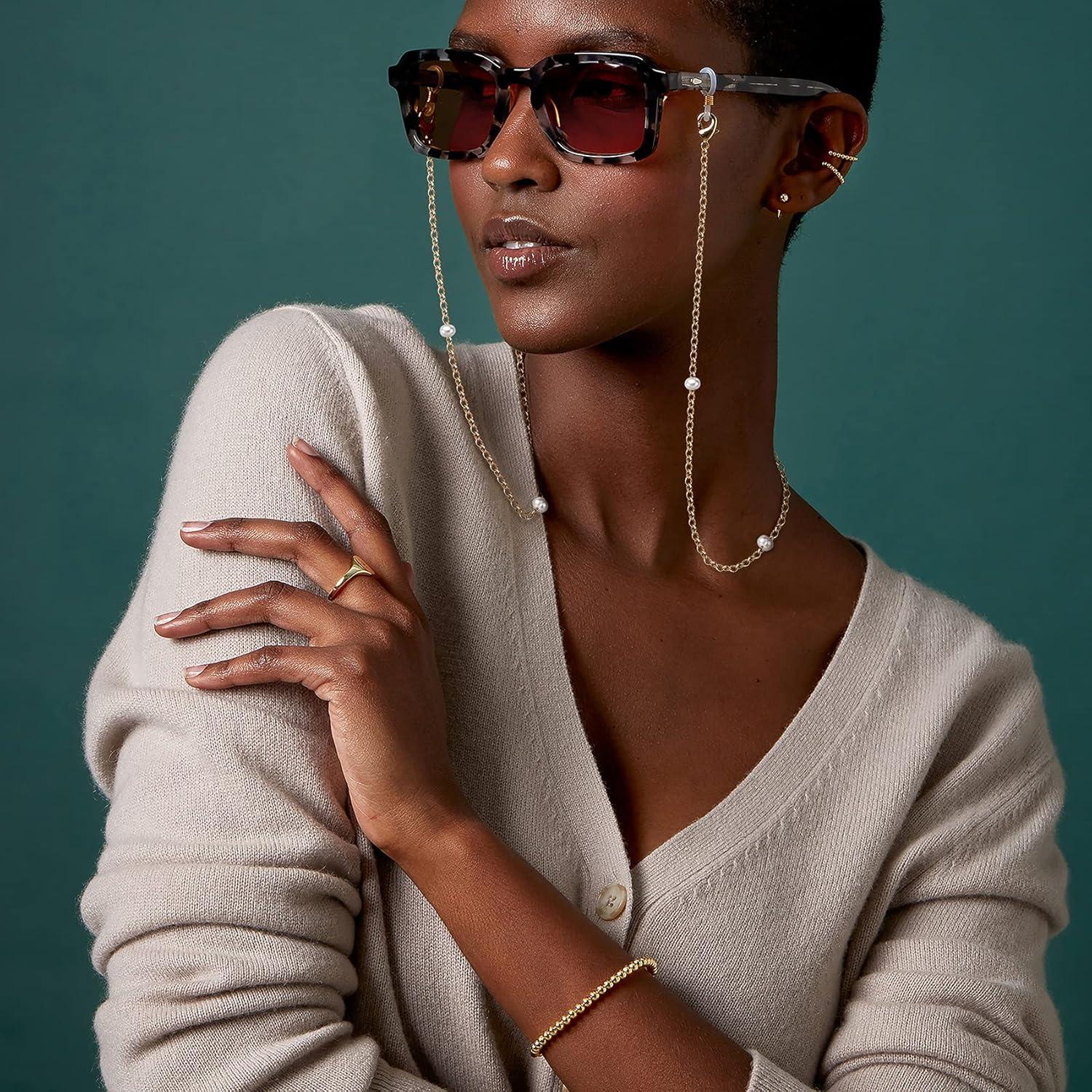 Cadena de Gafas PAVOI Baño de Oro 14K 76.2 cm Mujeres