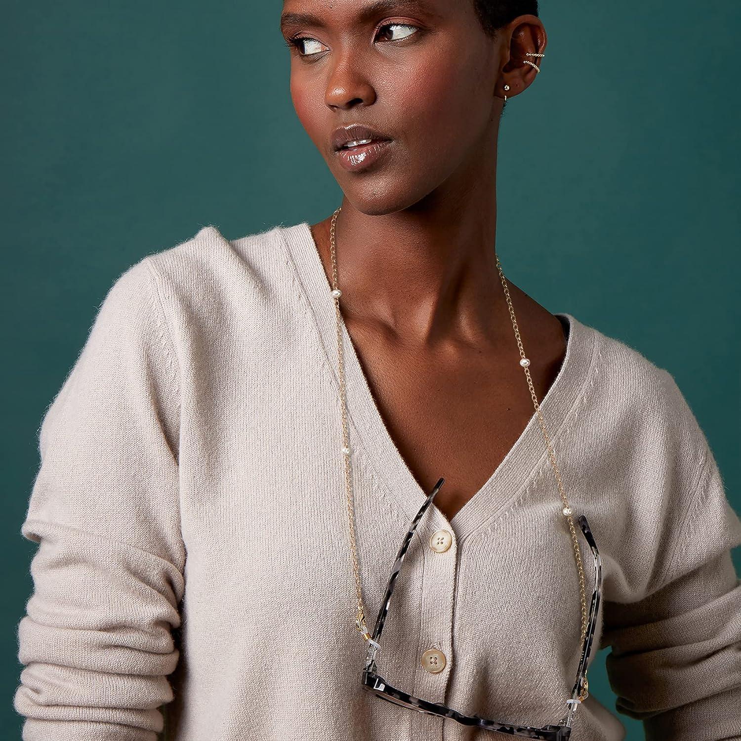 Cadena de Gafas PAVOI Baño de Oro 14K 76.2 cm Mujeres