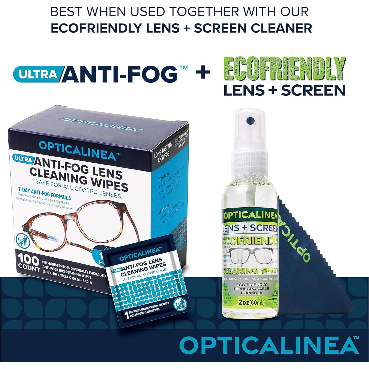 Limpiador de Lentes ECOFRIENDLY Opticalinea 3 Paquete 177 ml