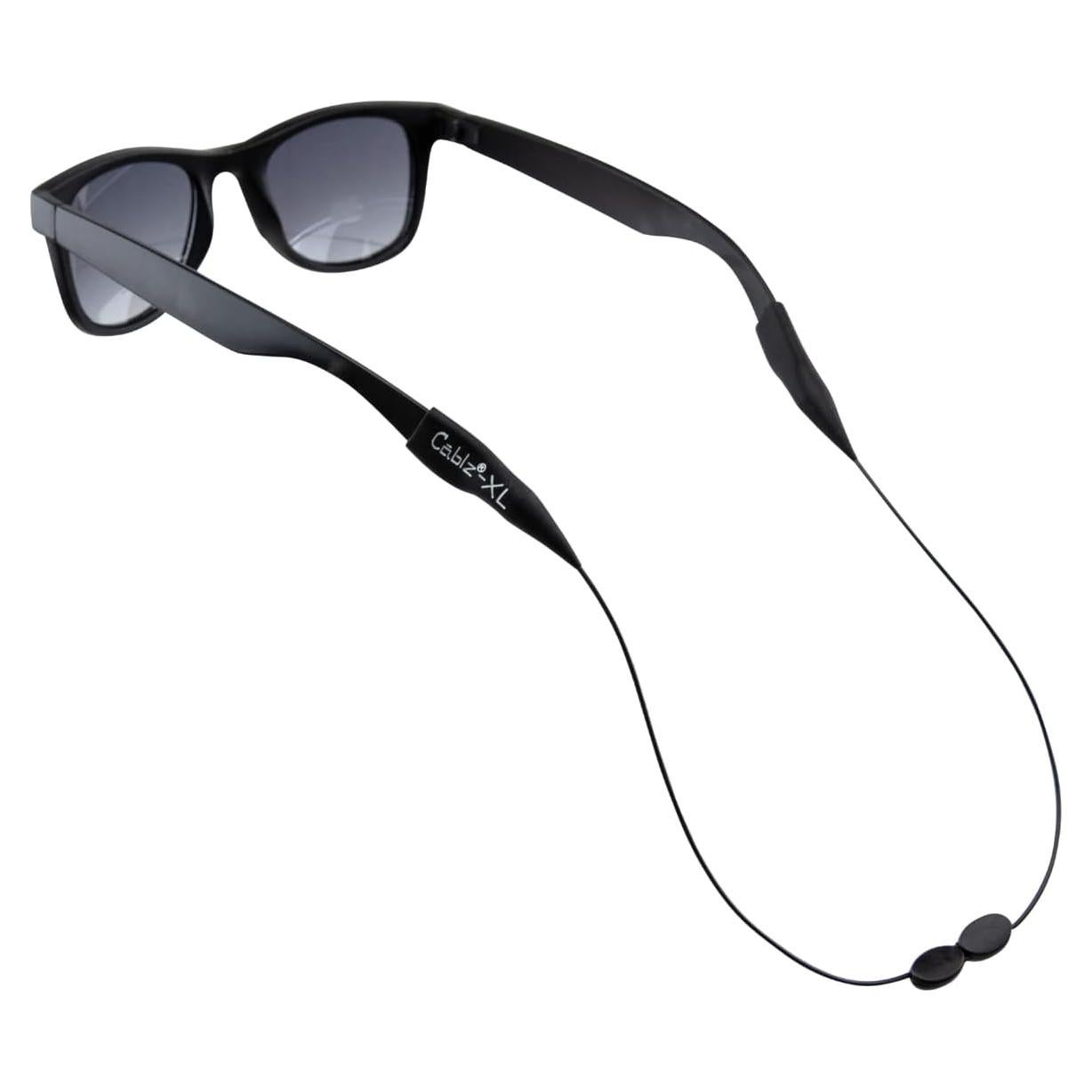 Cablz Monoz XL Retenedor de Gafas Ajustable Negro 35,56 cm