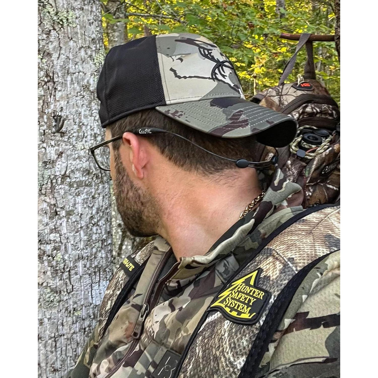 Cablz Monoz XL Retenedor de Gafas Ajustable Negro 35,56 cm