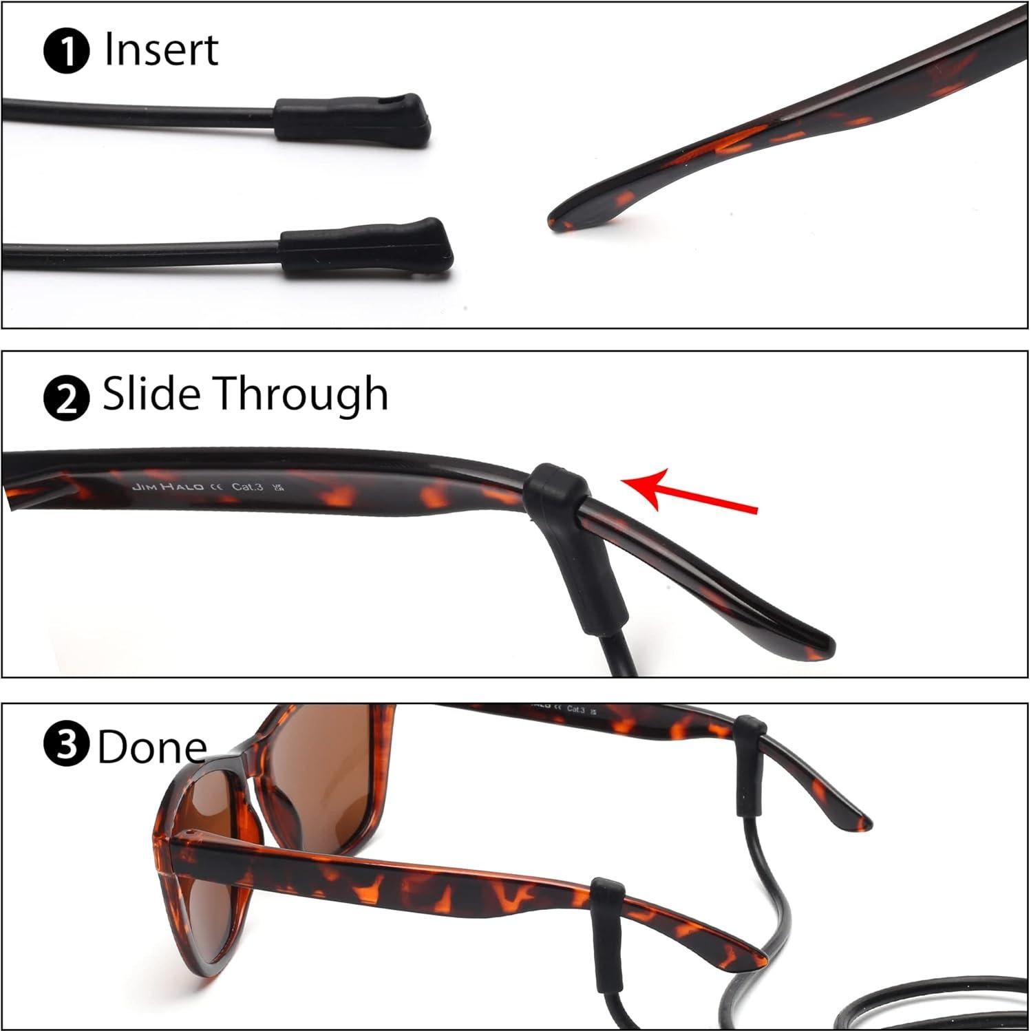 Soporte de Gafas de Silicona Elástica JM - 3 Paquetes