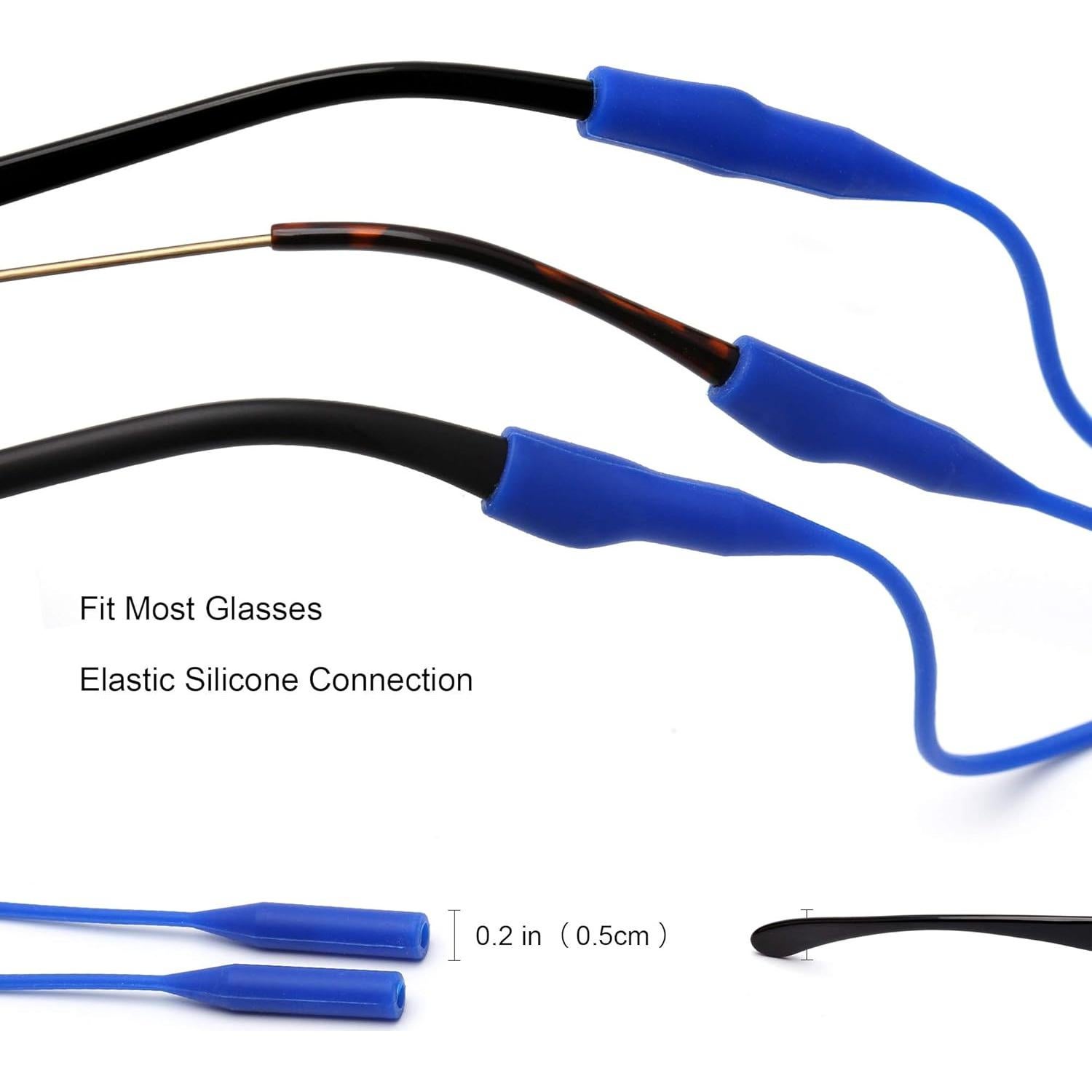 Soporte de Gafas JM Silicona Elástica Impermeable 3 Pzs