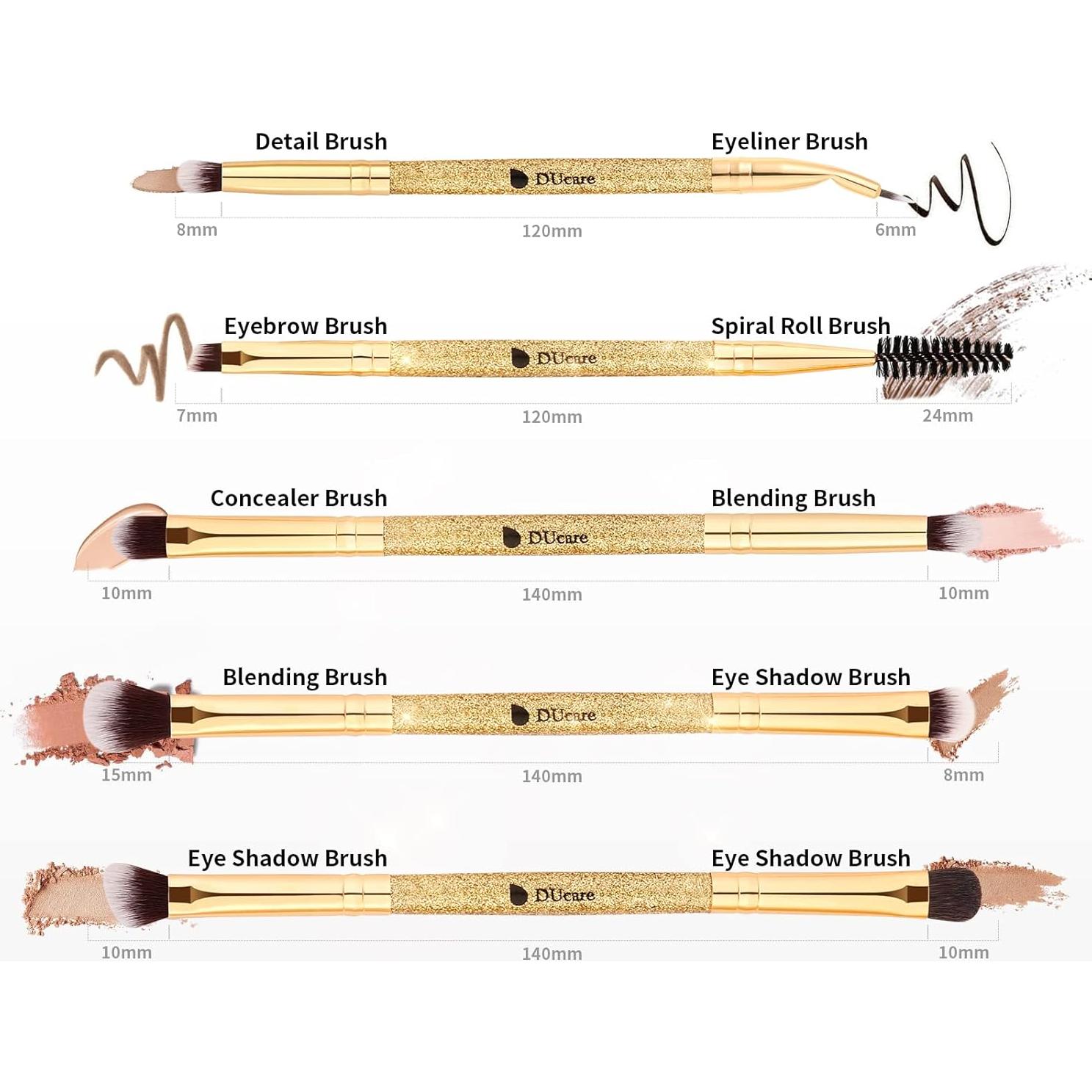 Conjunto de Brochas de Maquillaje DUcare 5 Piezas Viaje