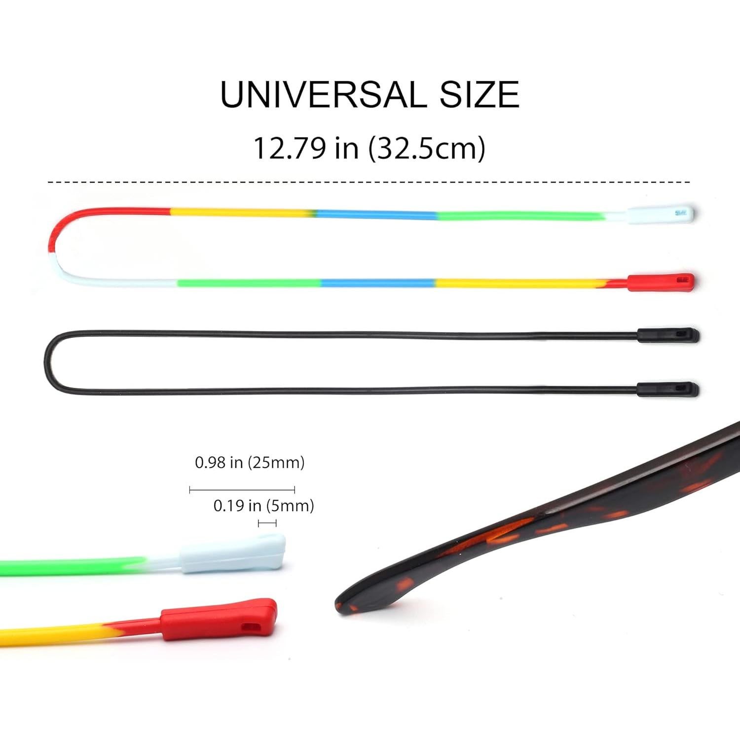 Soporte de Silicona Elástica JM para Gafas 3 Paquetes