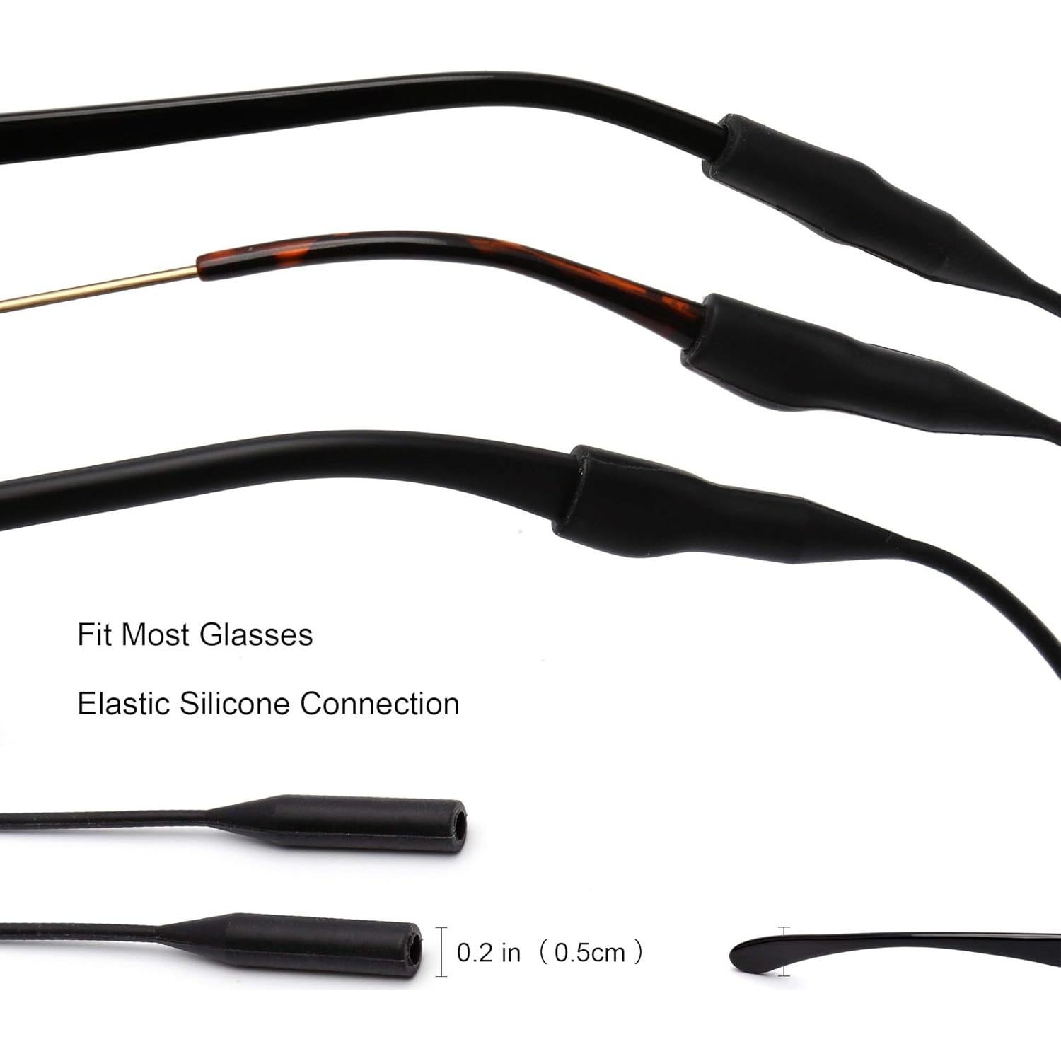 Soporte de Gafas JM Silicona Elástica Impermeable 3 Pzs