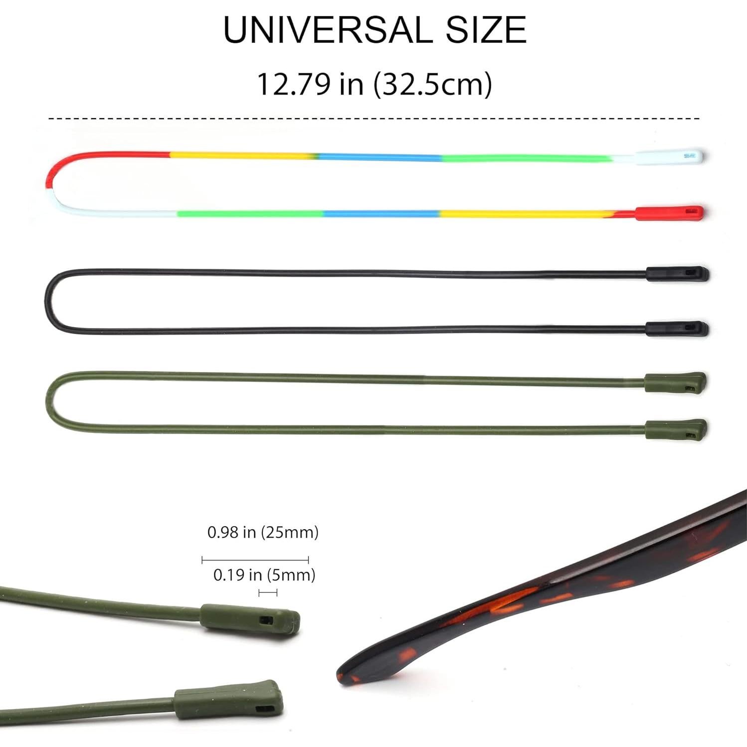 Soporte de Gafas JM Silicona Elástica 3 Paquetes Ajustable