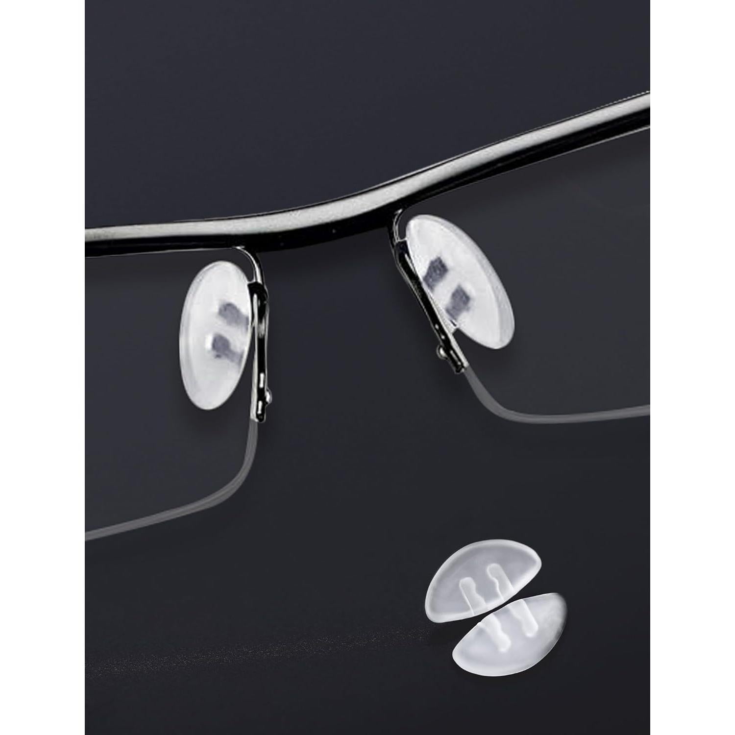 5 Pares Almohadillas Nariz Gafas Tolaxy 15mm Transparentes