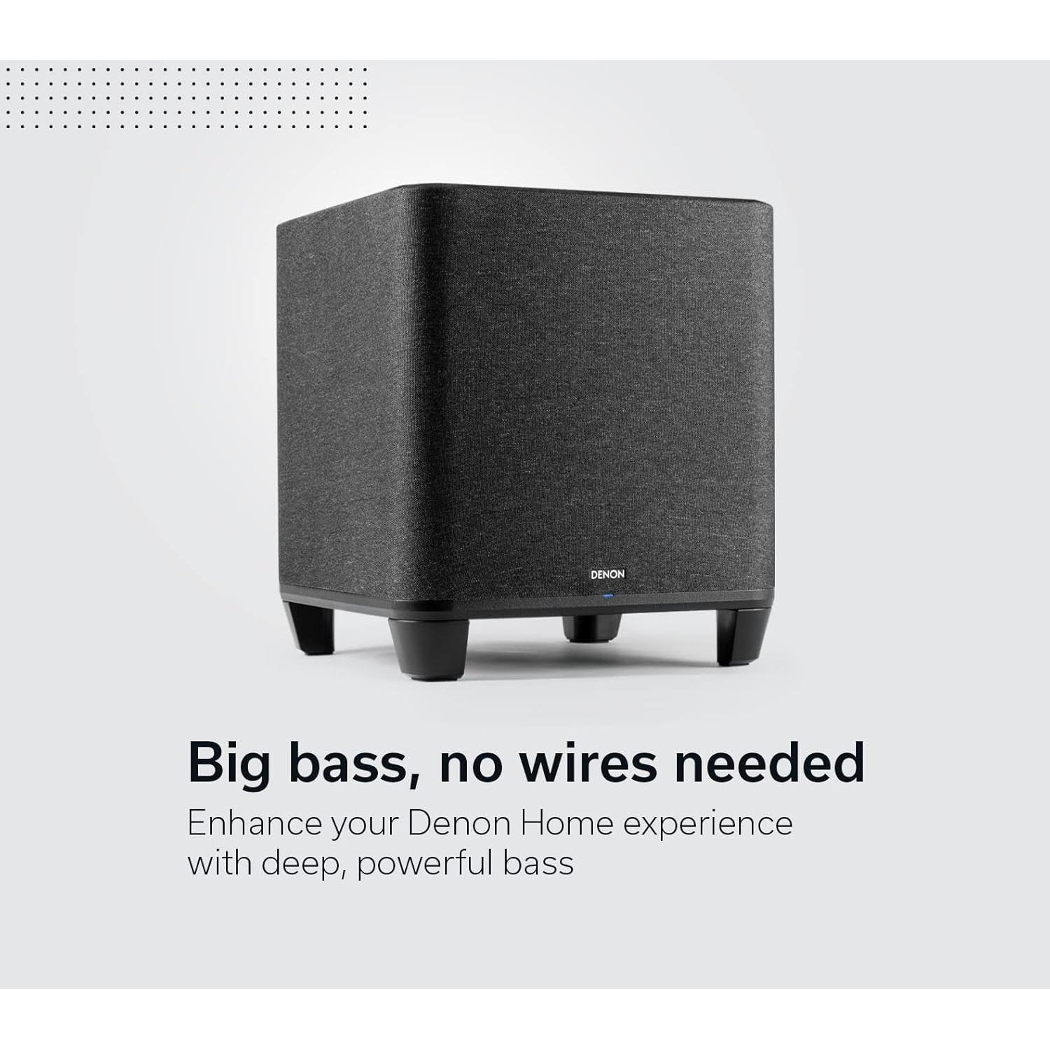 Subwoofer Denon Home 8" Inalámbrico para Sonido Envolvente