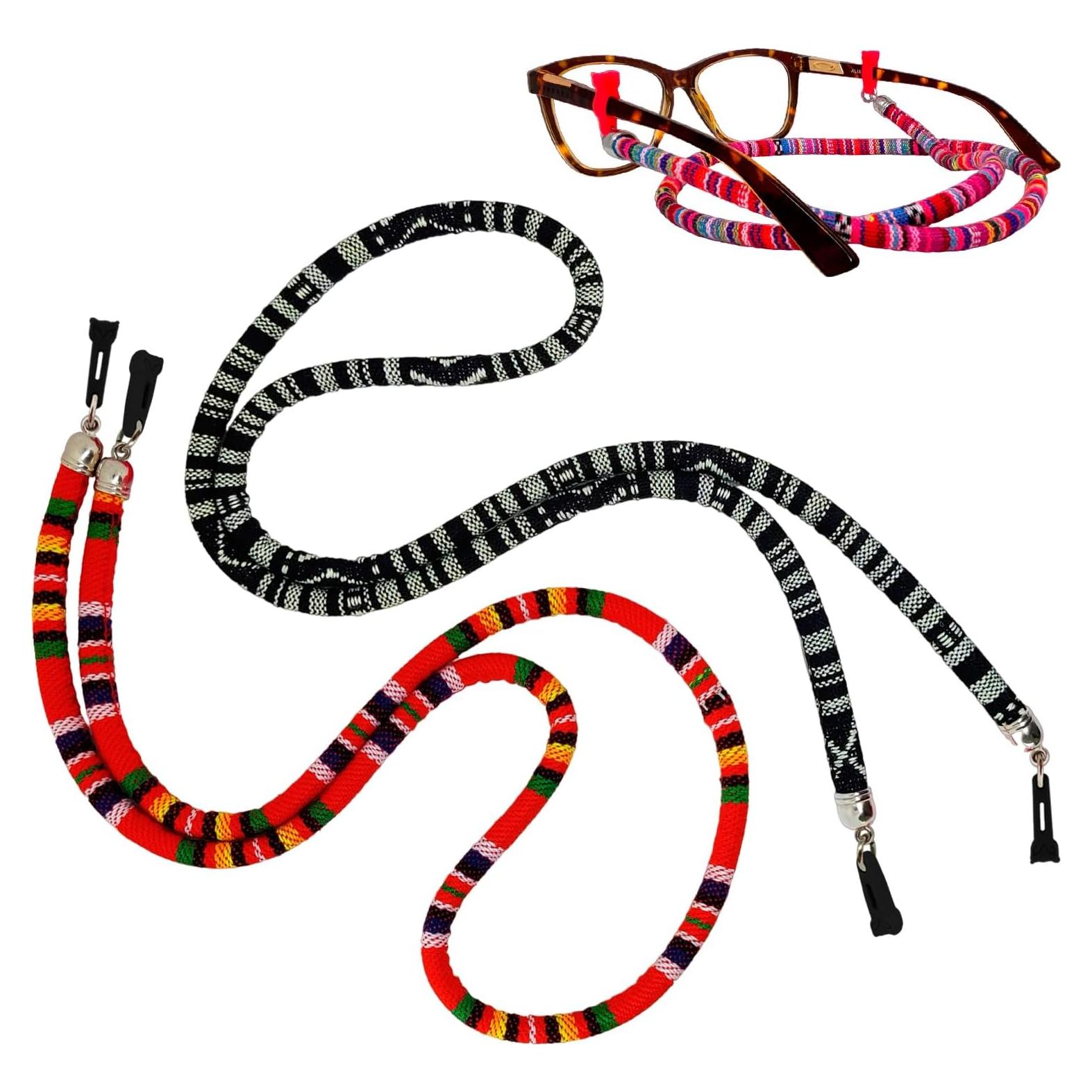 BUMA Soporte para Gafas - 2 Cuerdas de Algodón 69.85 cm