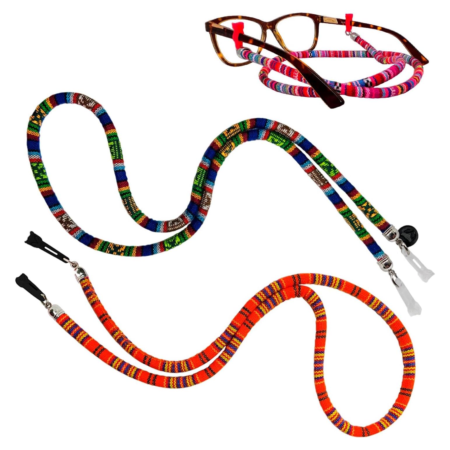 BUMA Soporte para Gafas - 2 Cuerdas de Algodón 69.85 cm