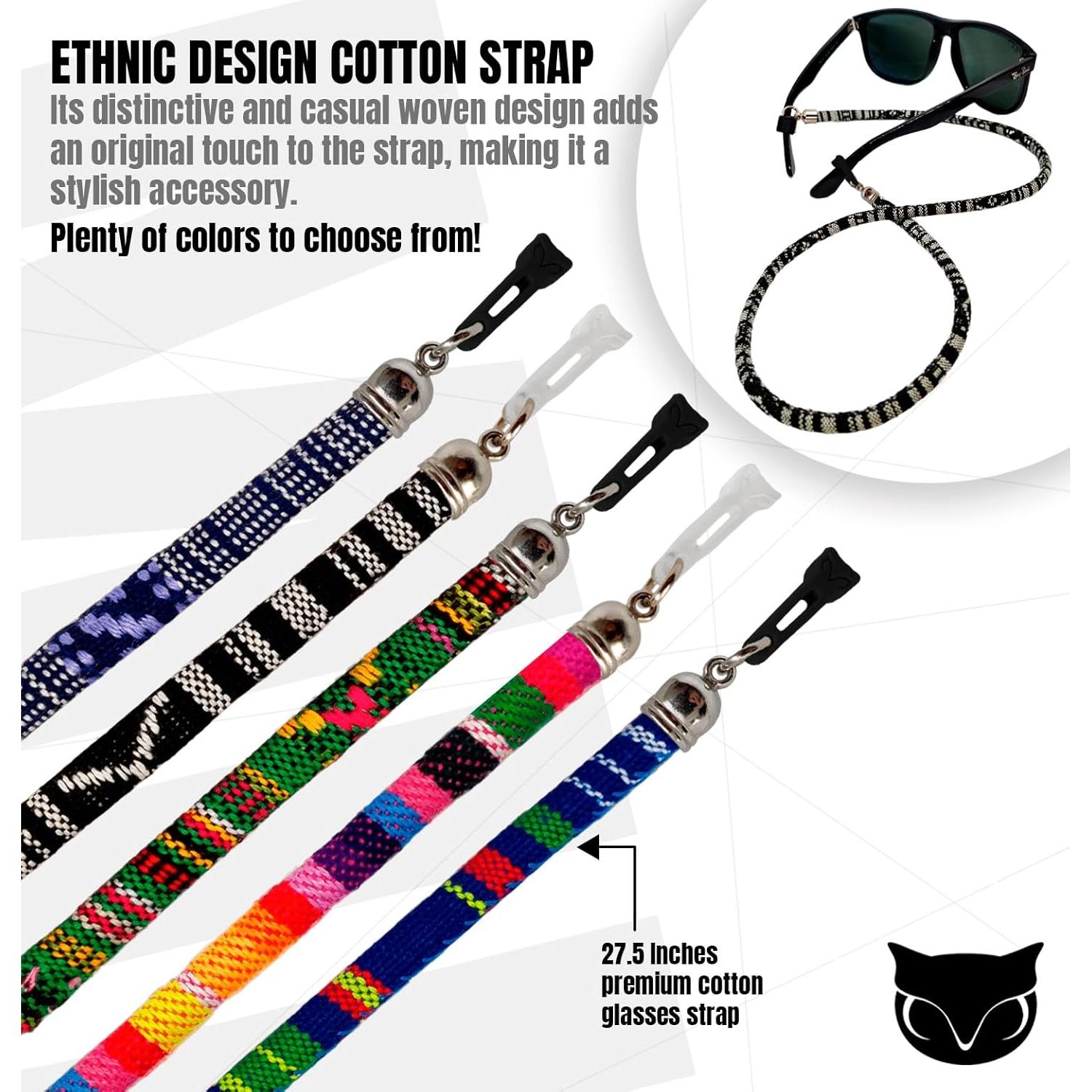 BUMA Soporte para Gafas - 2 Cuerdas de Algodón 69.85 cm