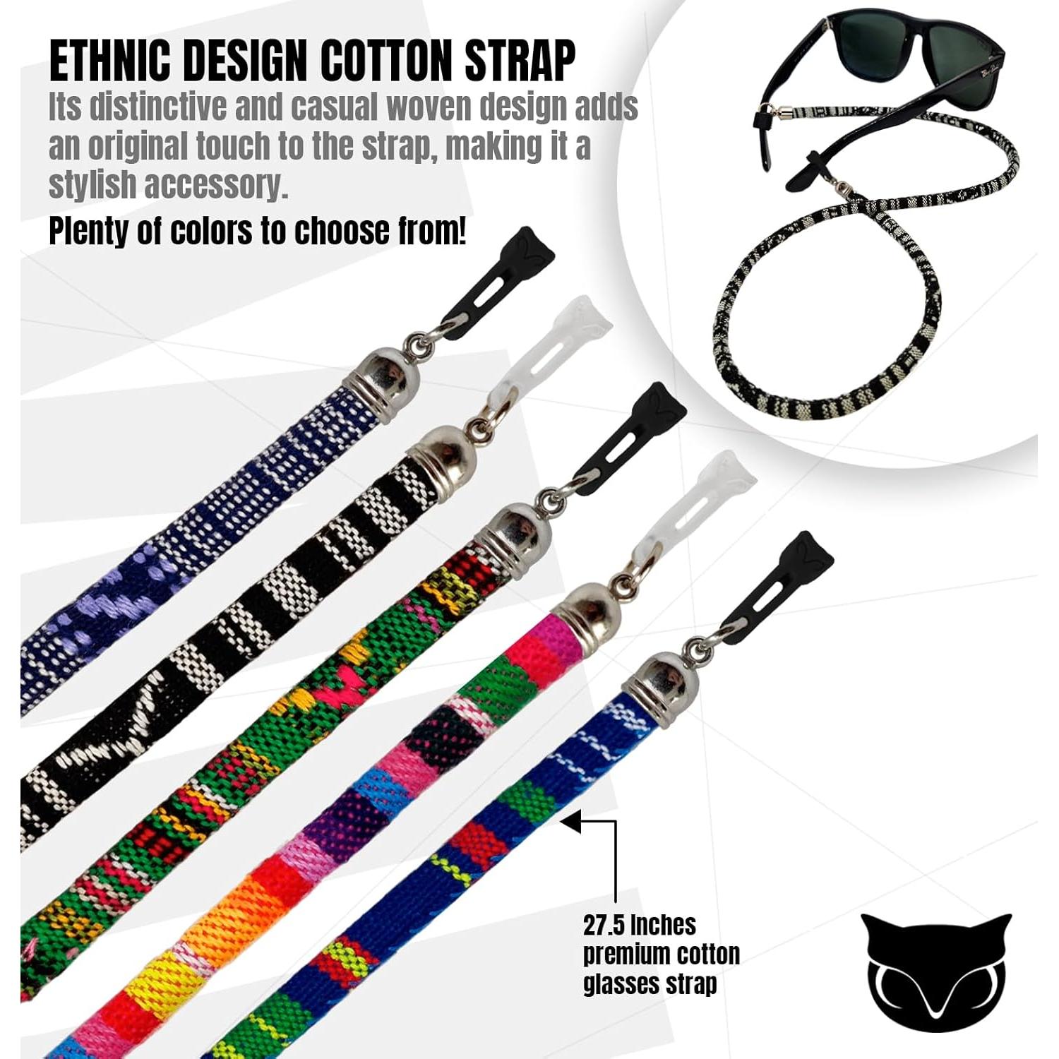 BUMA Soporte para Gafas - 2 Cuerdas de Algodón 69.85 cm