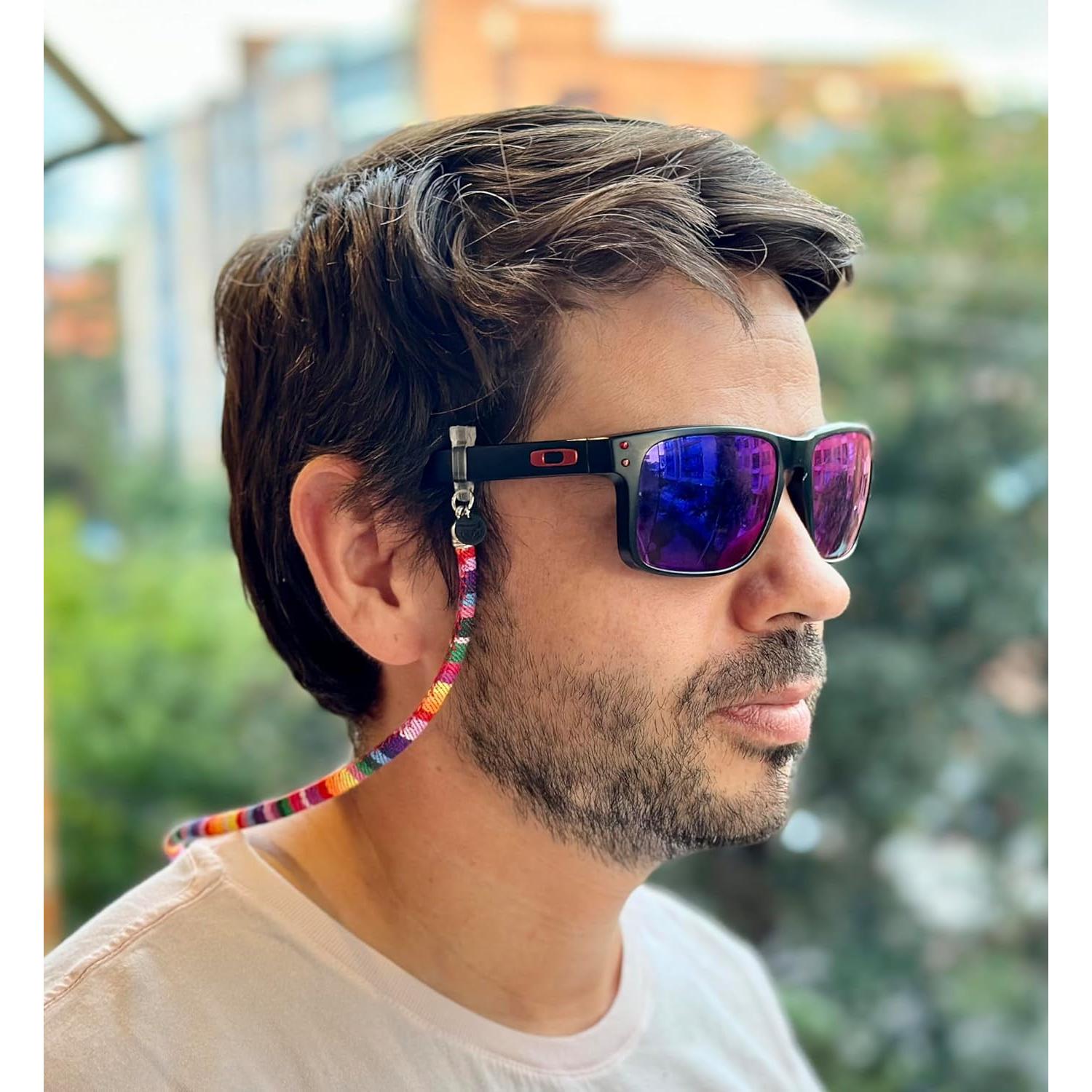 BUMA Soporte para Gafas - 2 Cuerdas de Algodón 69.85 cm